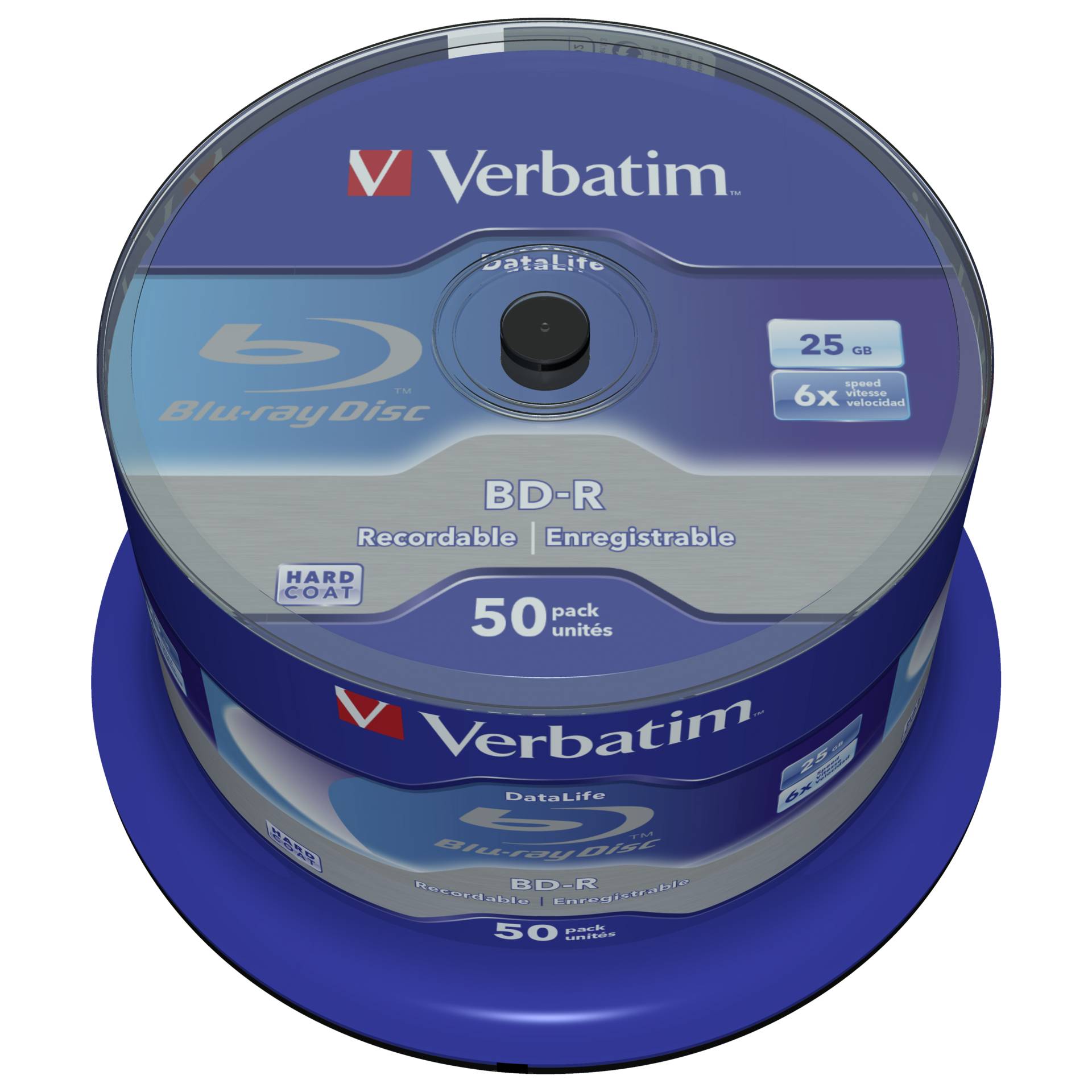 Verbatim BD-R 25GB 6x, 50er Spindel BD-Rohlinge 