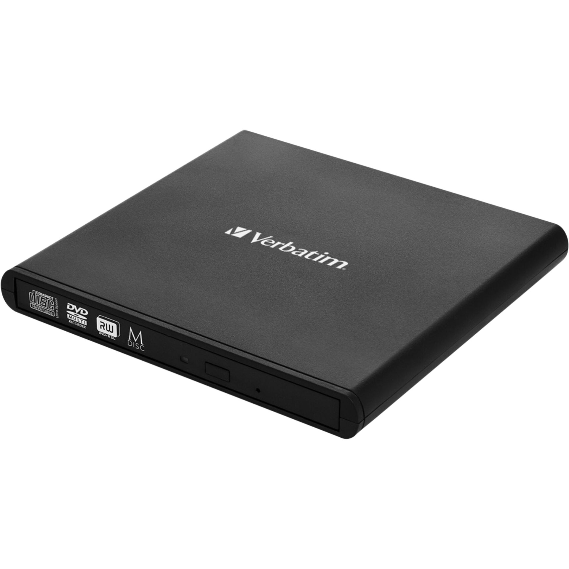 Verbatim External Slimline DVD-RW, USB 2.0, DVD-Brenner extern, Inkl. Nero Burn Software