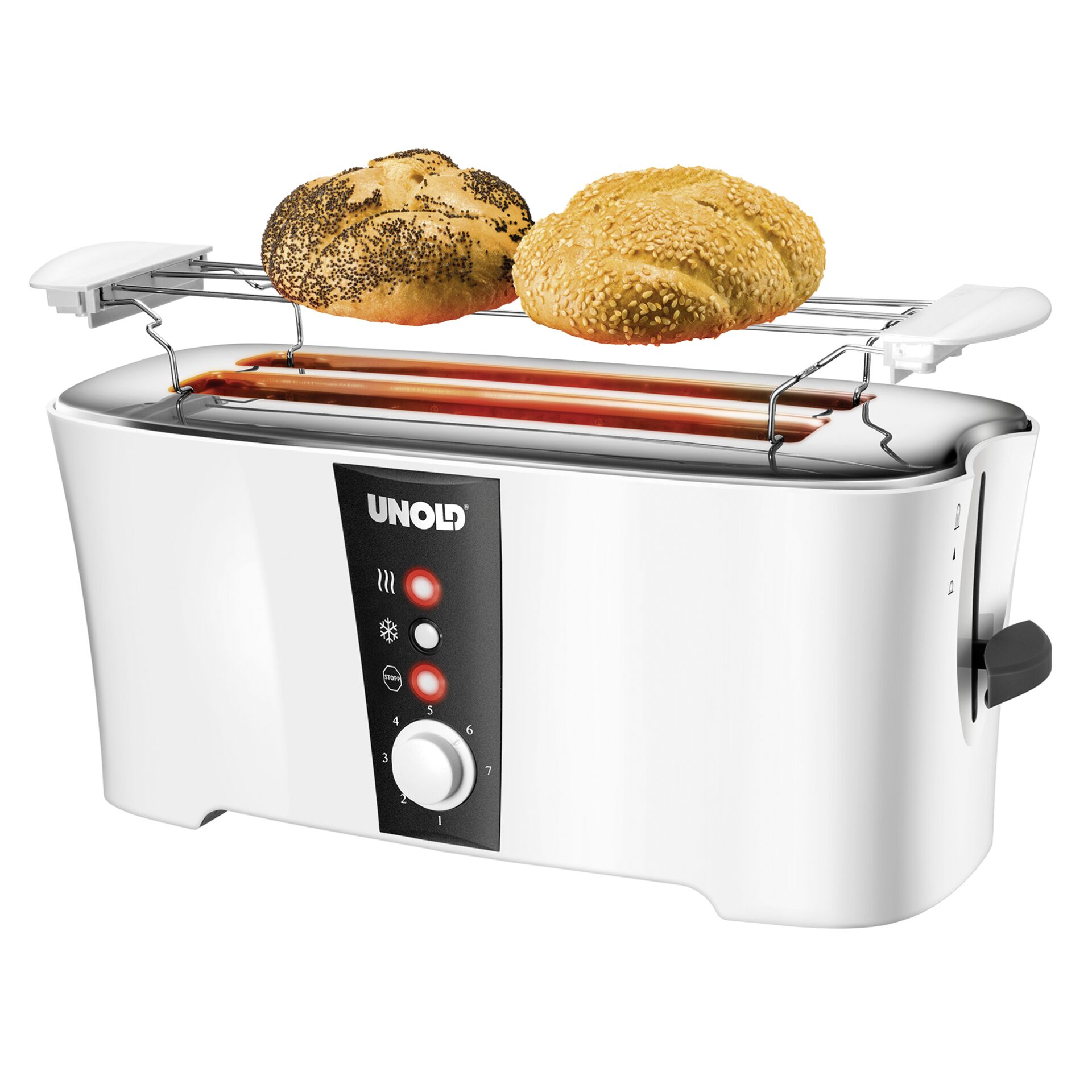 Unold 38020 Design Dual Toaster schwarz, weiß 1350W 