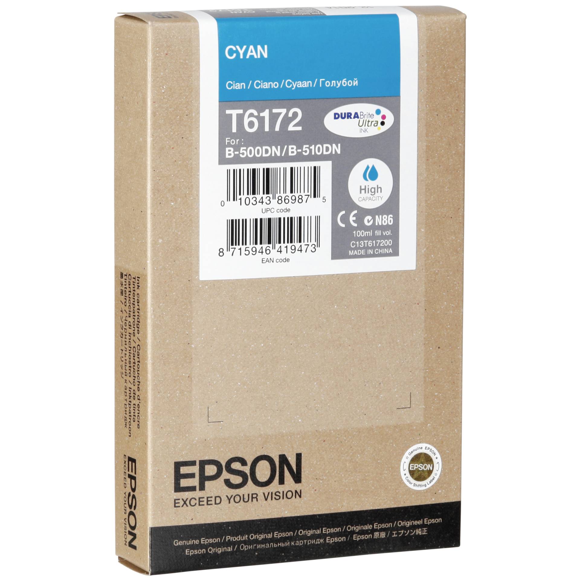 Epson Tinte T6172 cyan 