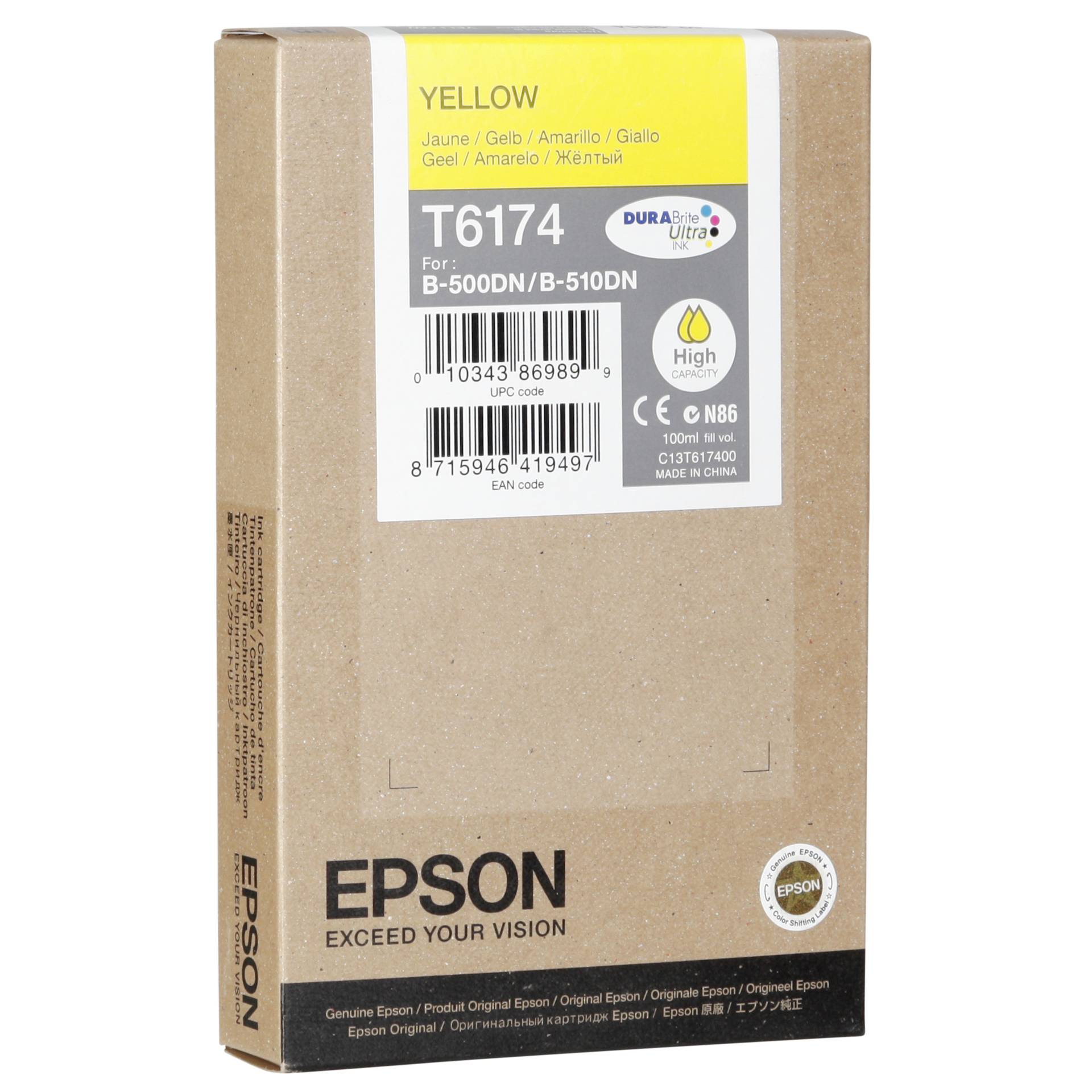 Epson Tinte T6174 gelb 