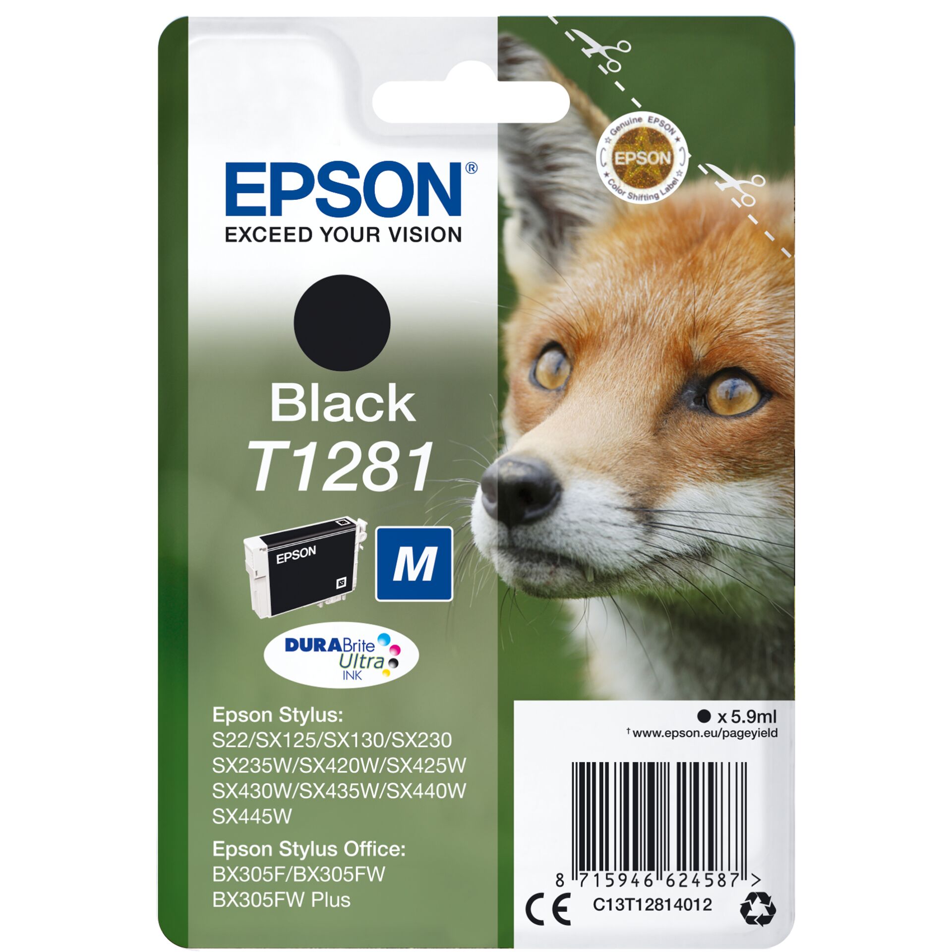 Epson Tinte T1281 schwarz 