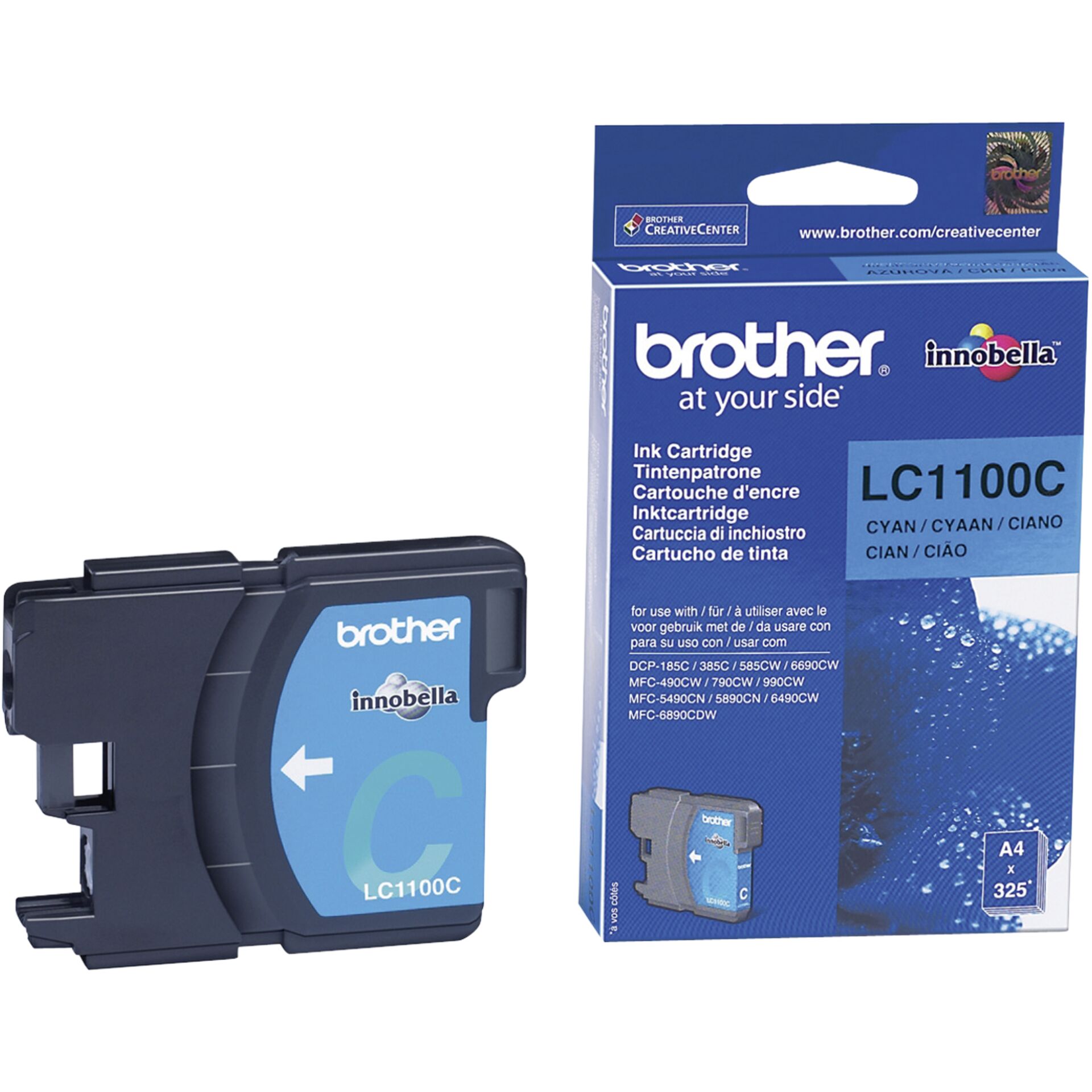 Brother LC1100C Tinte cyan Original 325 Seiten