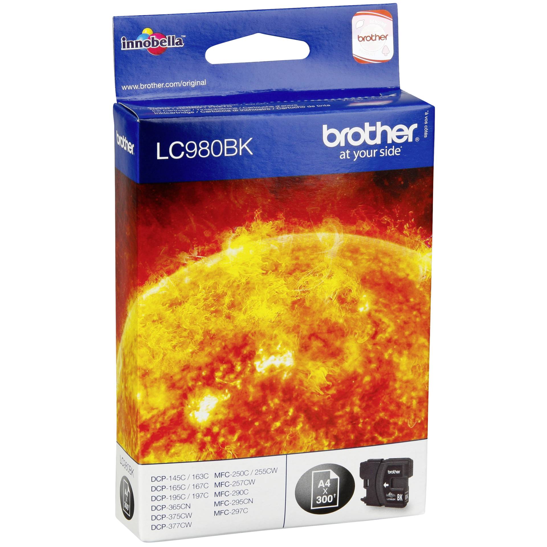 Brother LC980BK Tinte schwarz Original 300 Seiten