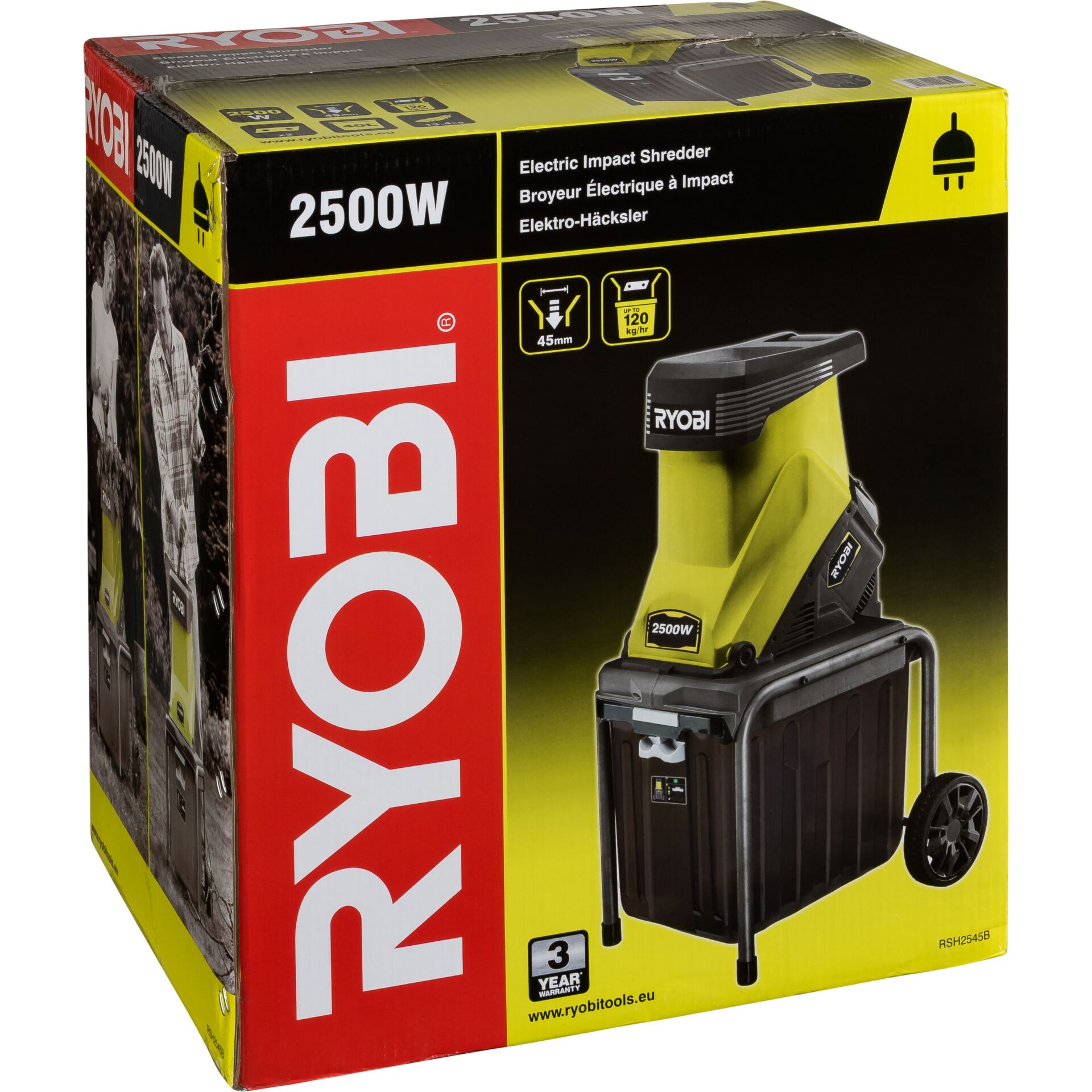 Ryobi RSH2545B Garten-Häcksler 2500 W 40 l Blade