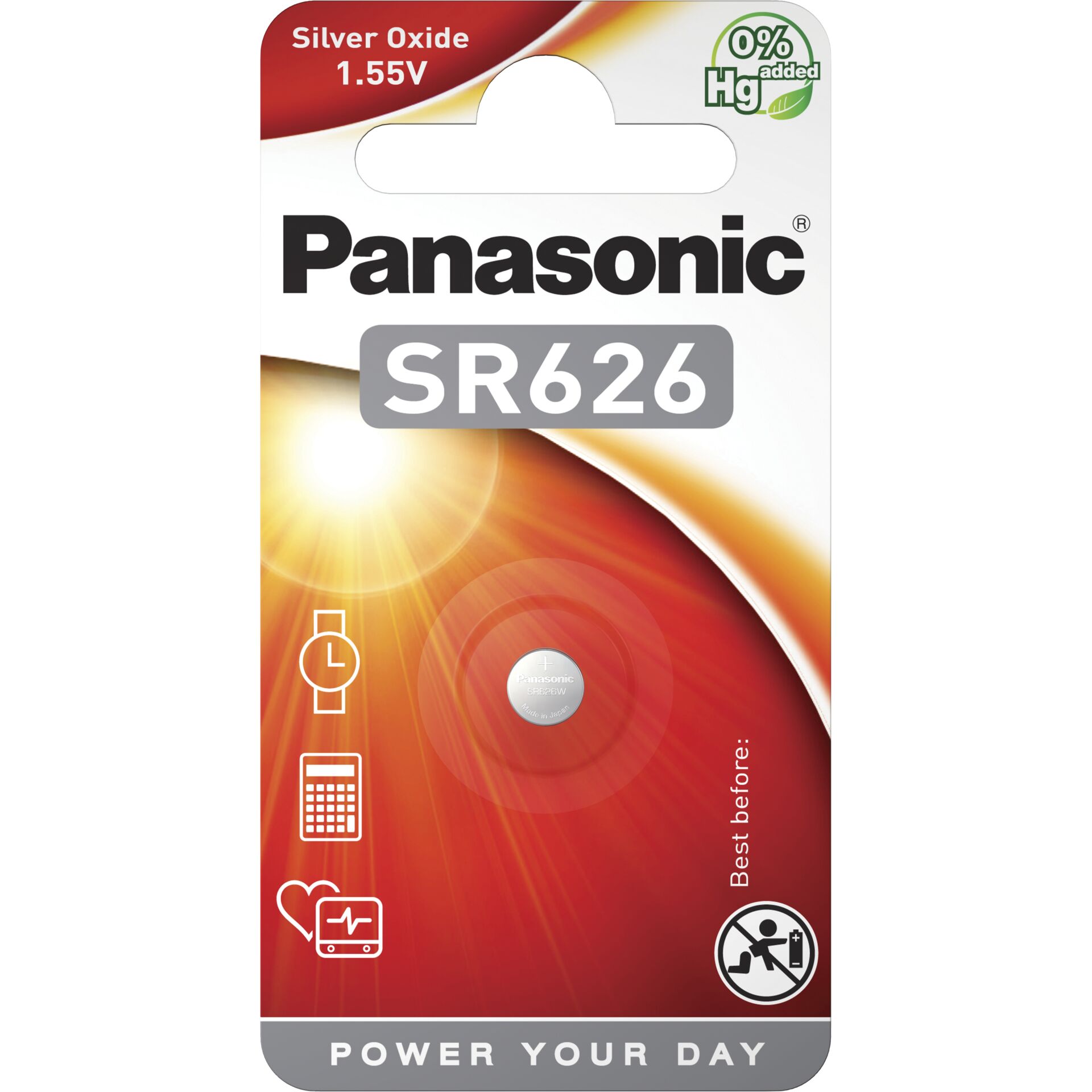 Panasonic SR66/SR626, Einwegbatterie 