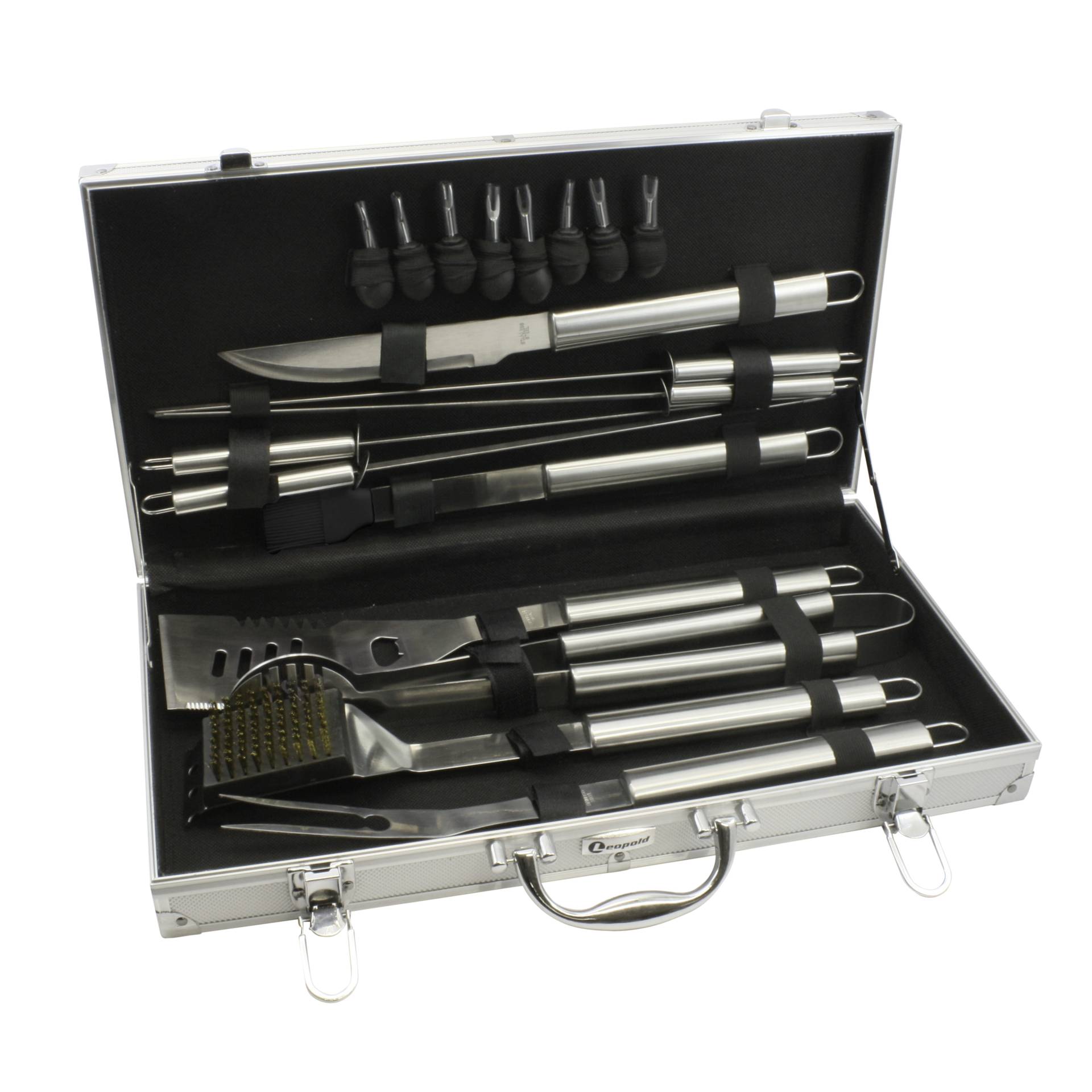 Leopold Vienna Grillkoffer 18 teilig 8x24x27        LV01070