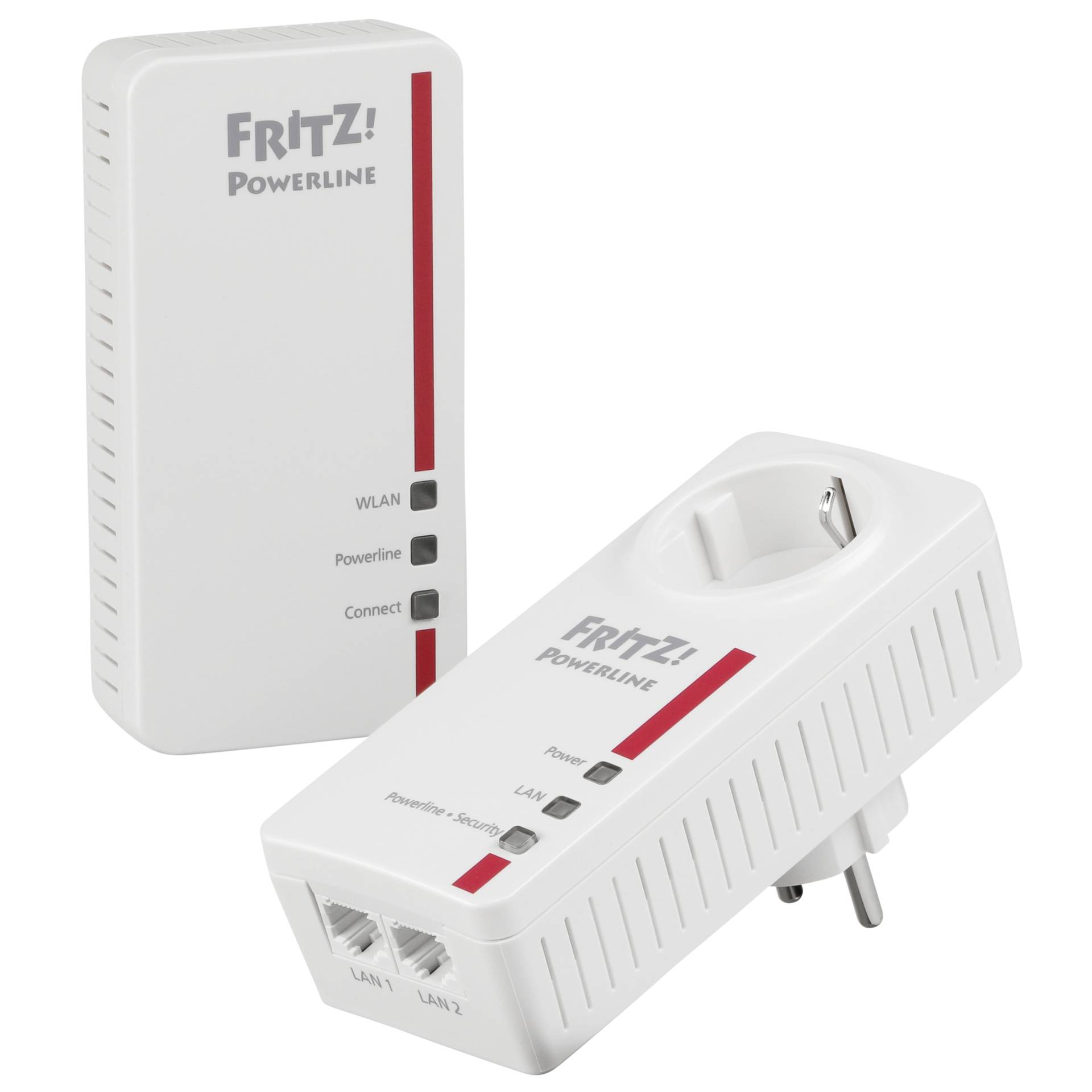 AVM FRITZ!Powerline 1260E Kit, 2er-Bundle, Wi-Fi 5, Mesh, 2.4GHz WLAN (400Mb/s, 2x2), 1x 5GHz WLAN + 1xRJ-45