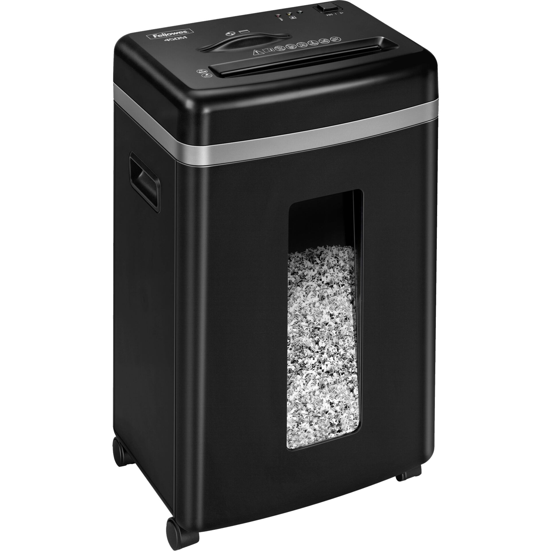 Fellowes Powershred 450M Aktenvernichter Mikrogeschnittene Zerkleinerung Schwarz