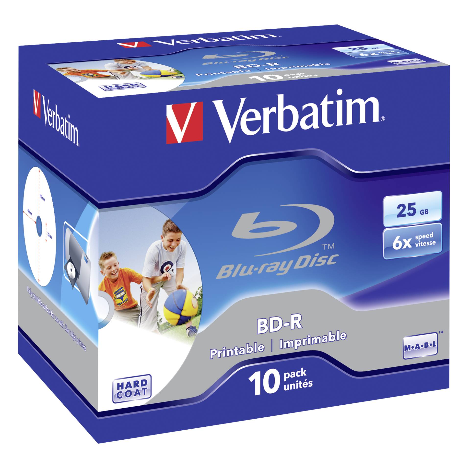 Verbatim BD-R 6x 10er Jewelcase 25GB BD-Rohlinge 