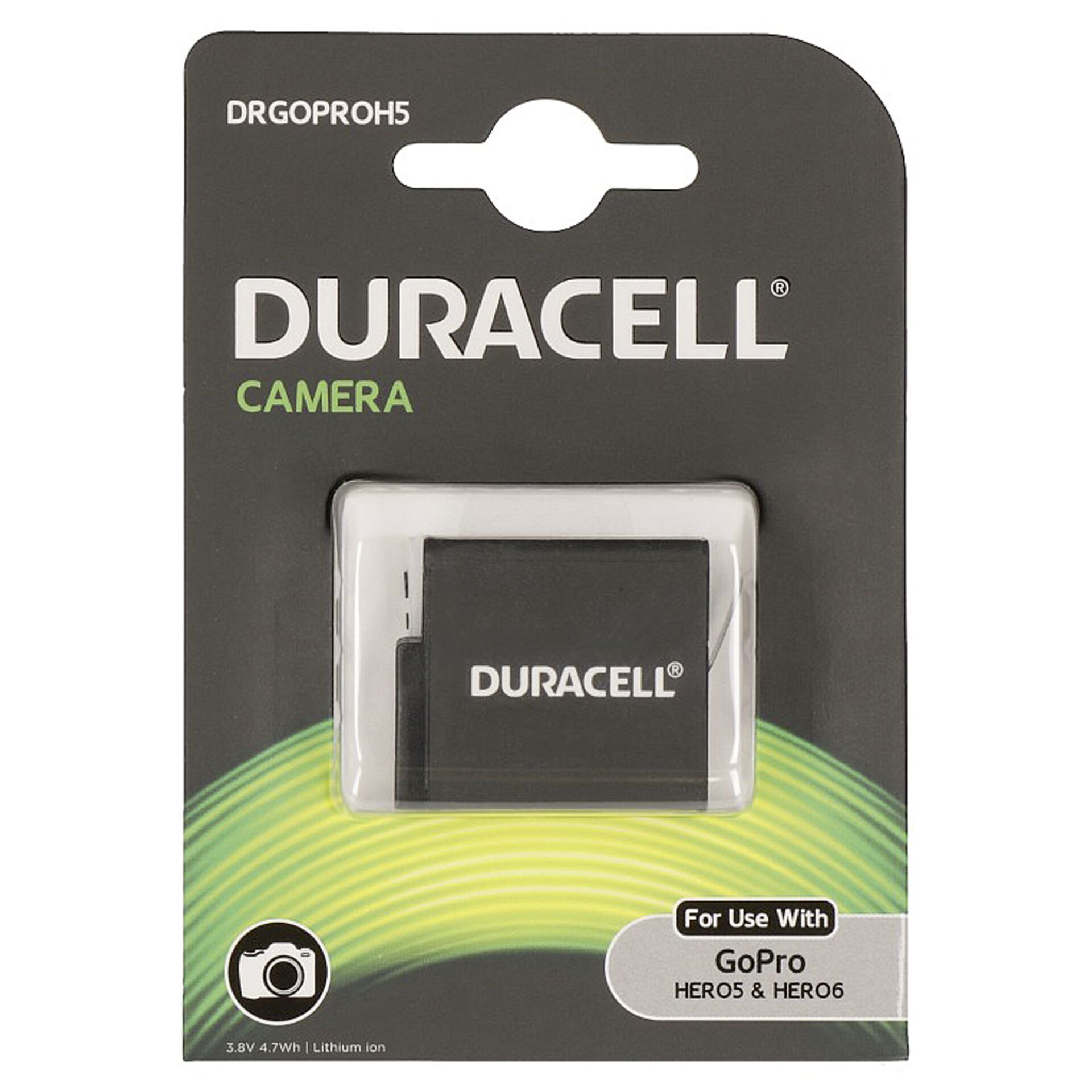 Duracell Li-Ion Akku 1250mAh für GoPro Hero 5/Hero 6/Hero 7 