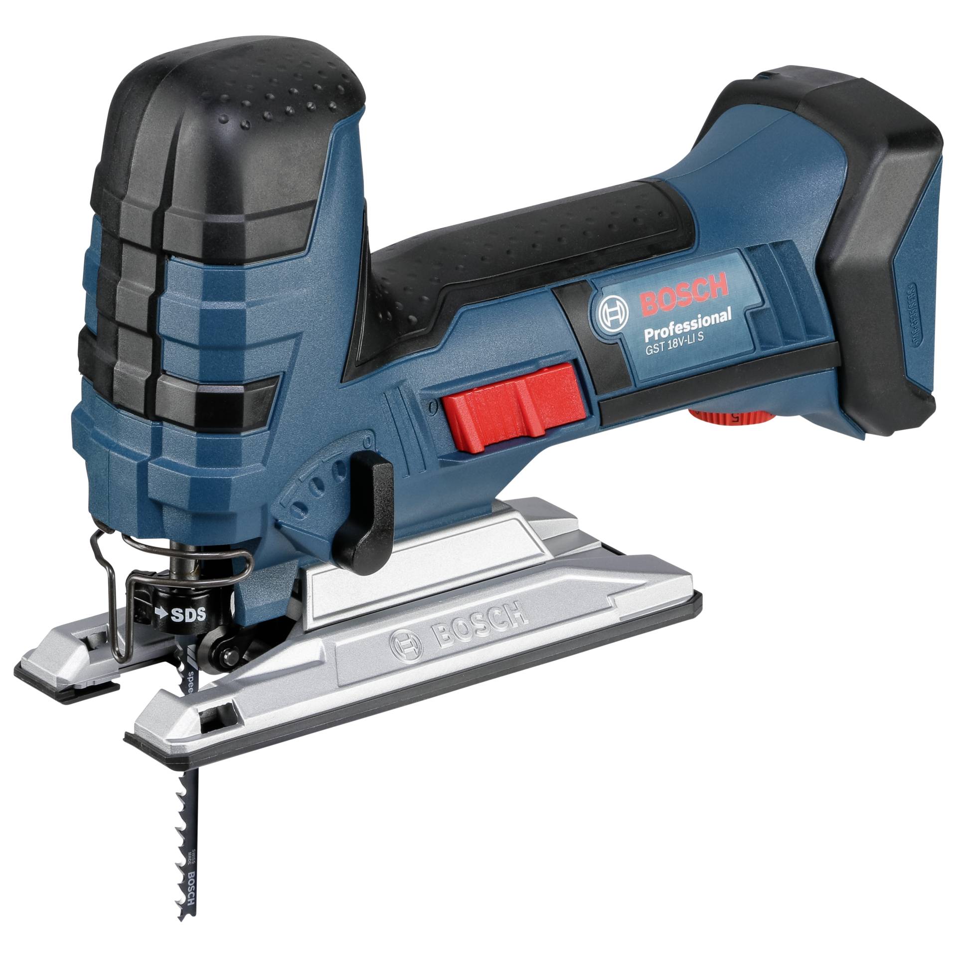 Bosch Professional GST 18V-Li S Akku-Stichsäge solo inkl. L-Boxx, 3x Sägeblatt