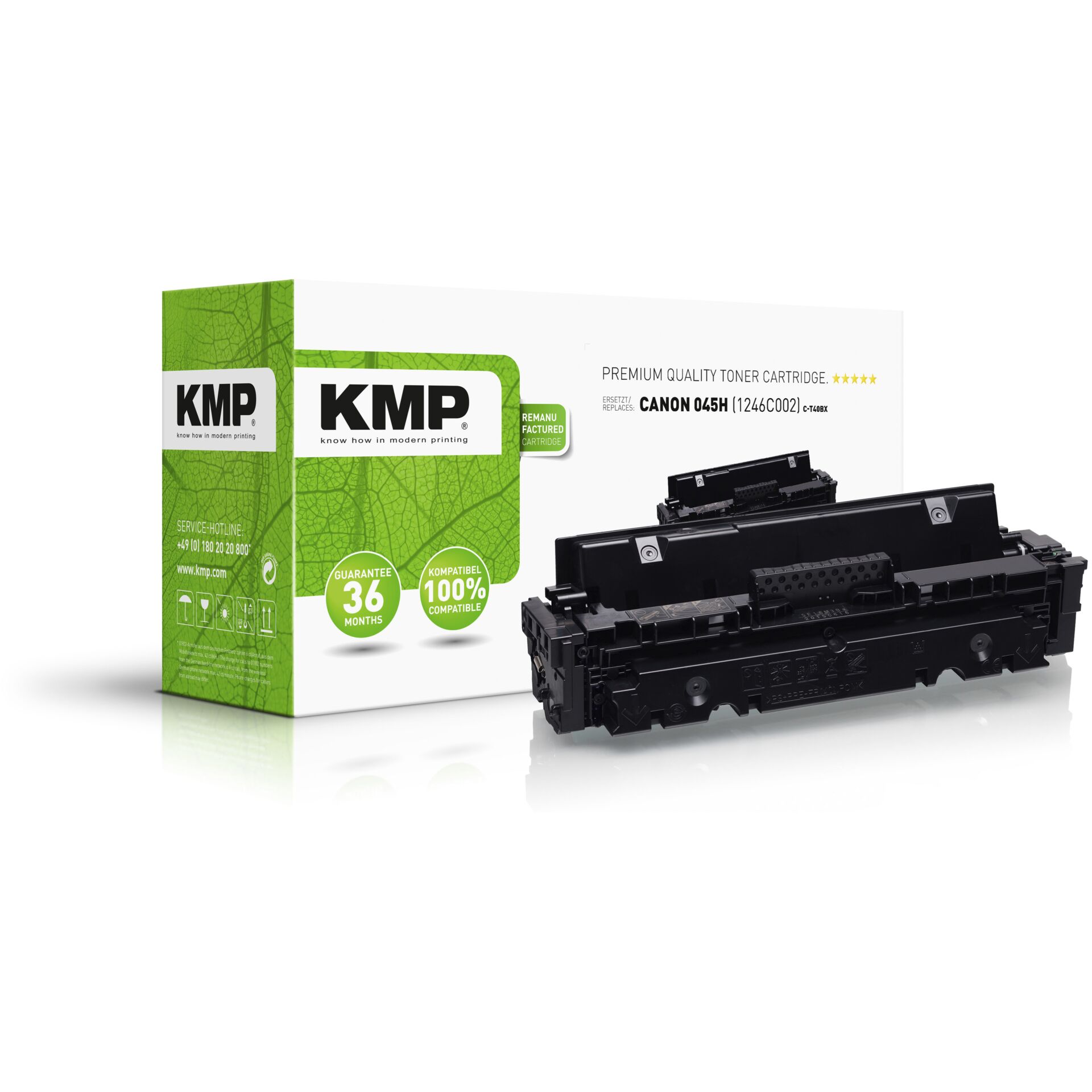 KMP C-T40BX kompatibler Toner zu Canon 045H schwarz 