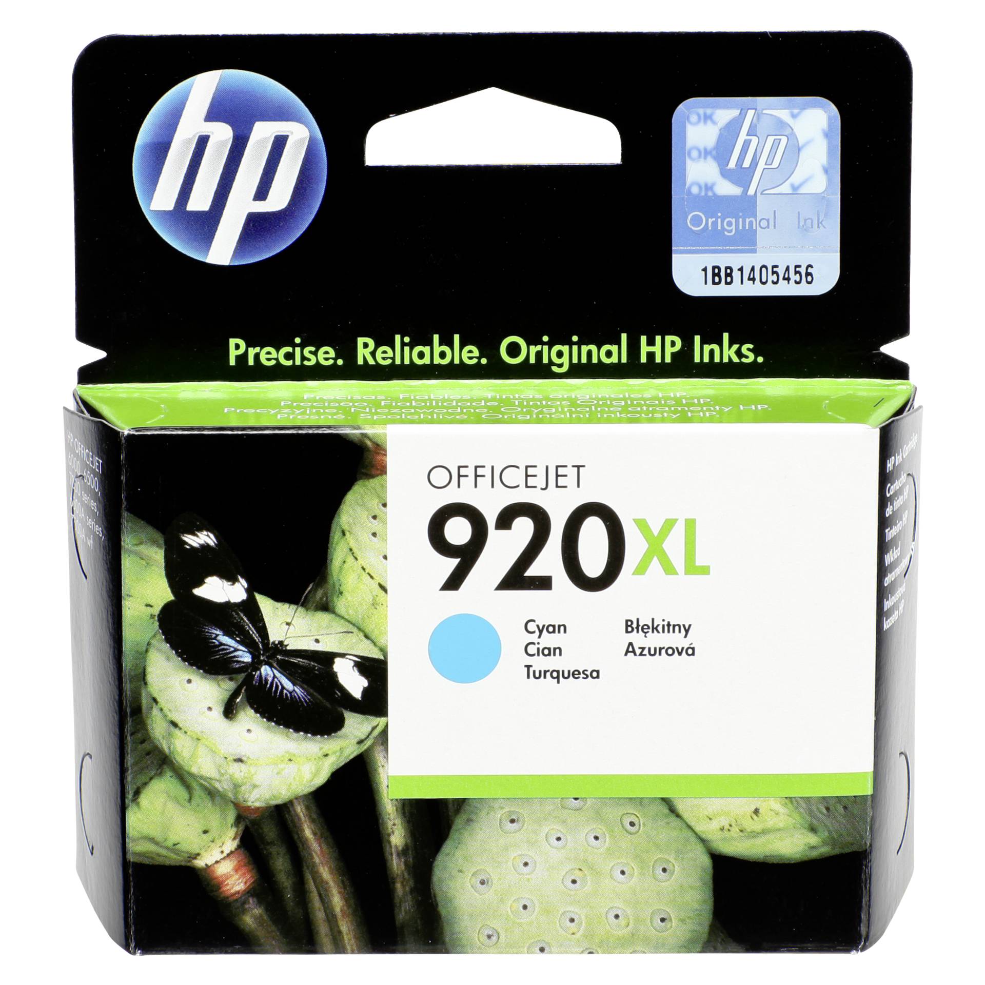 HP Tinte Nr 920 XL  cyan      CD972AE 