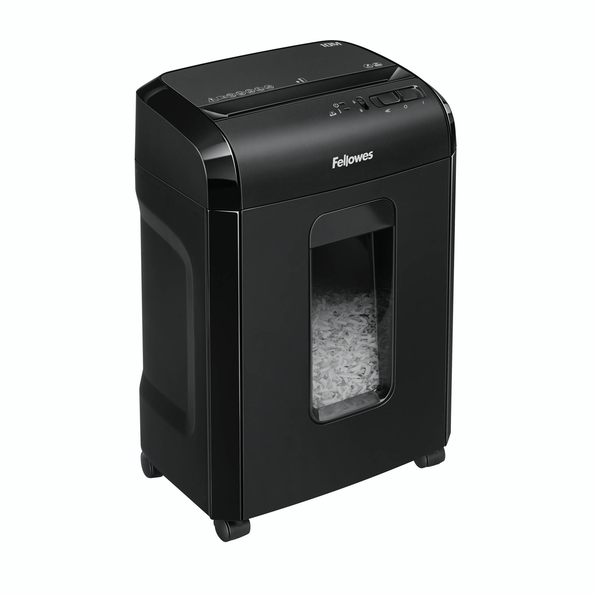 Fellowes Powershred 10M Aktenvernichter, schwarz, Sicherheitsstufe P-5