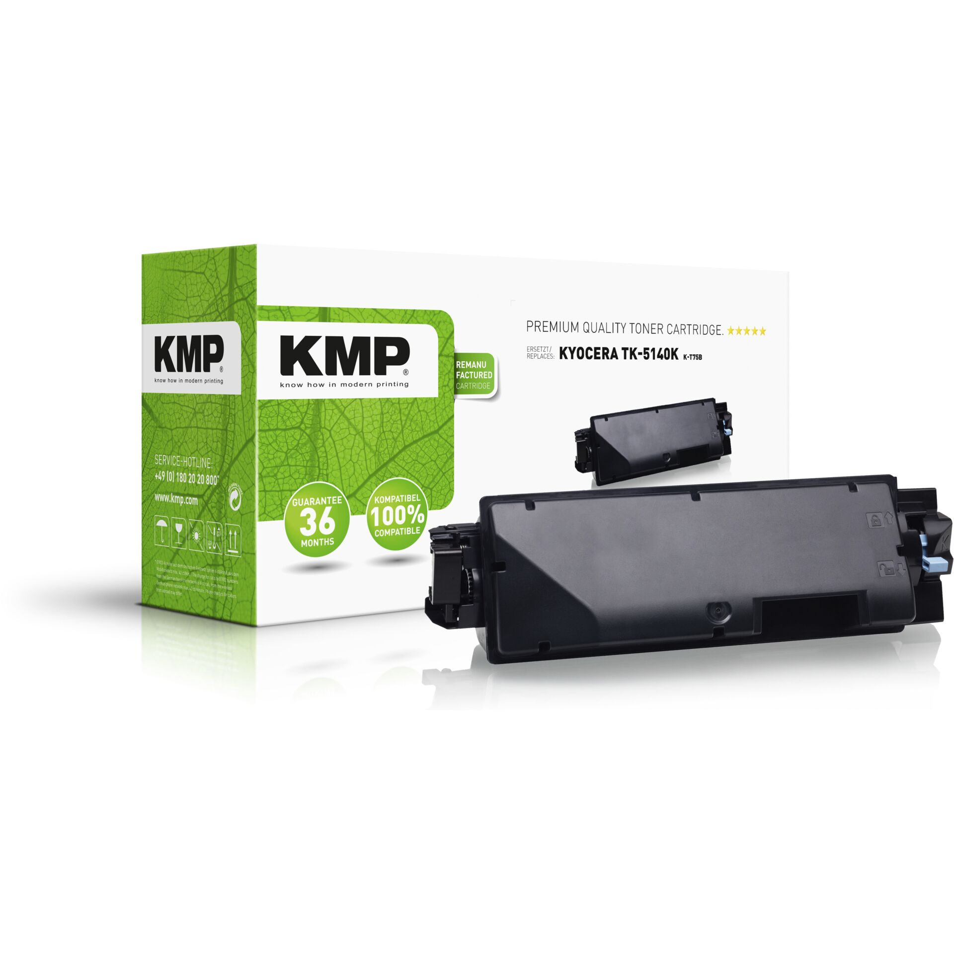 KMP K-T75B Toner schwarz kompatibel mit Kyocera TK-5140 K