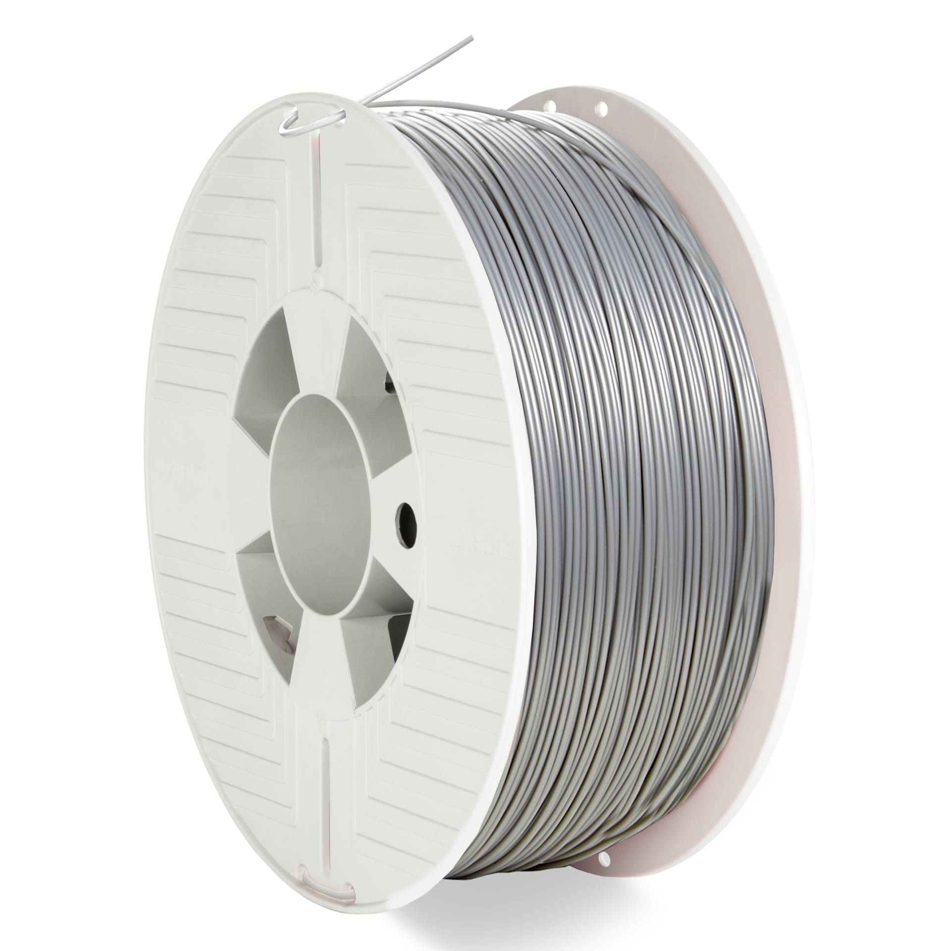 1.75mm Verbatim Filament PLA, weißaluminium RAL 9006 1000g, 3D-Druckmaterial