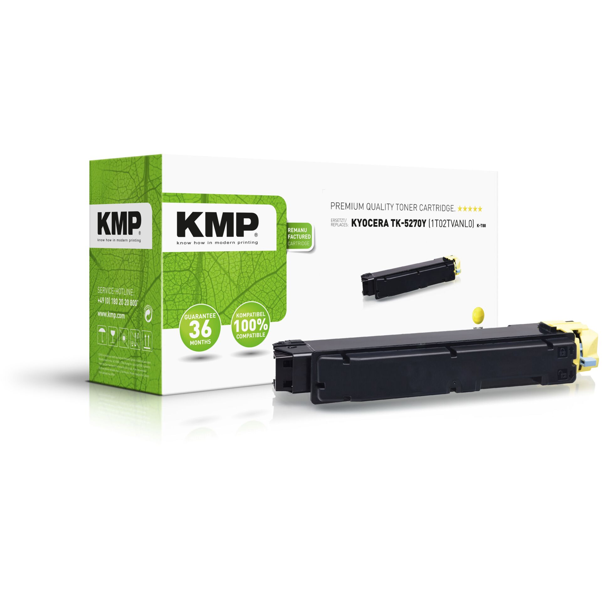 KMP K-T88 Toner yellow kompatibel mit Kyocera TK-5270 Y