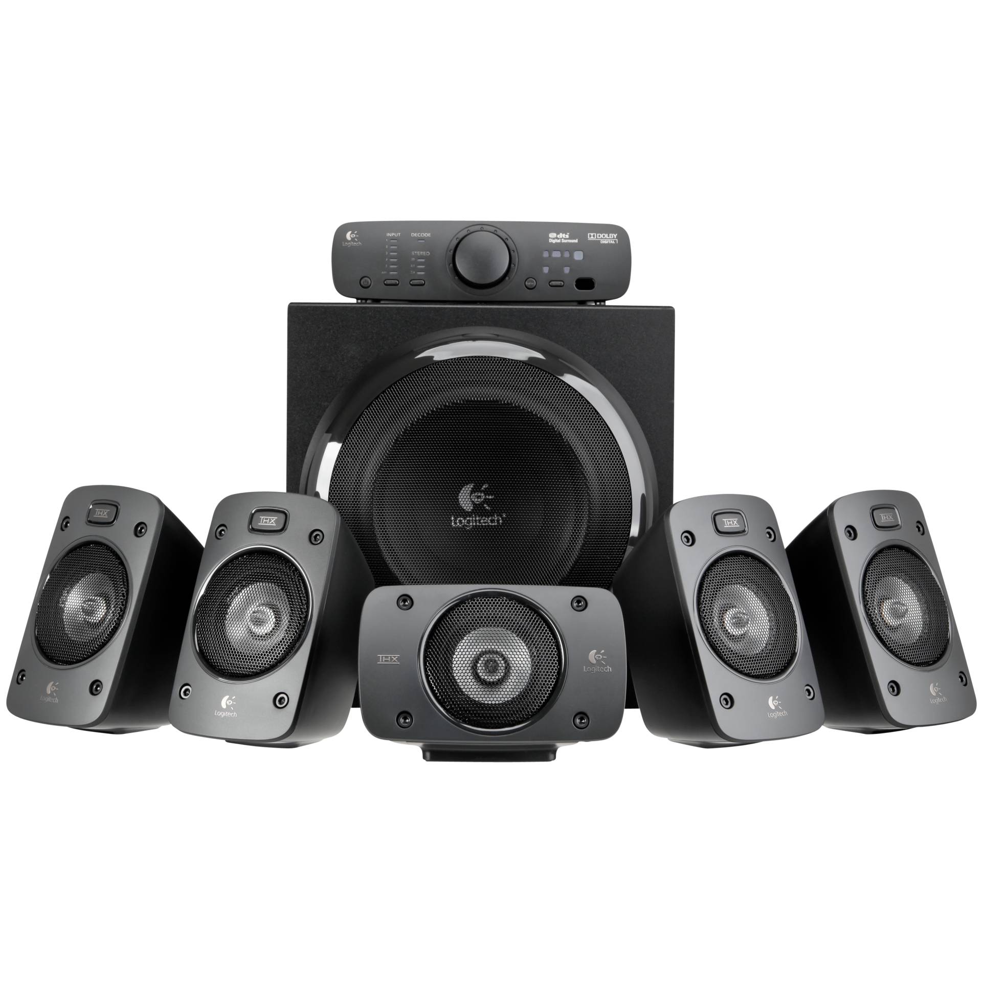 Logitech Z906, 5.1 Lautsprecherset, THX, DTS, Dolby Digital 