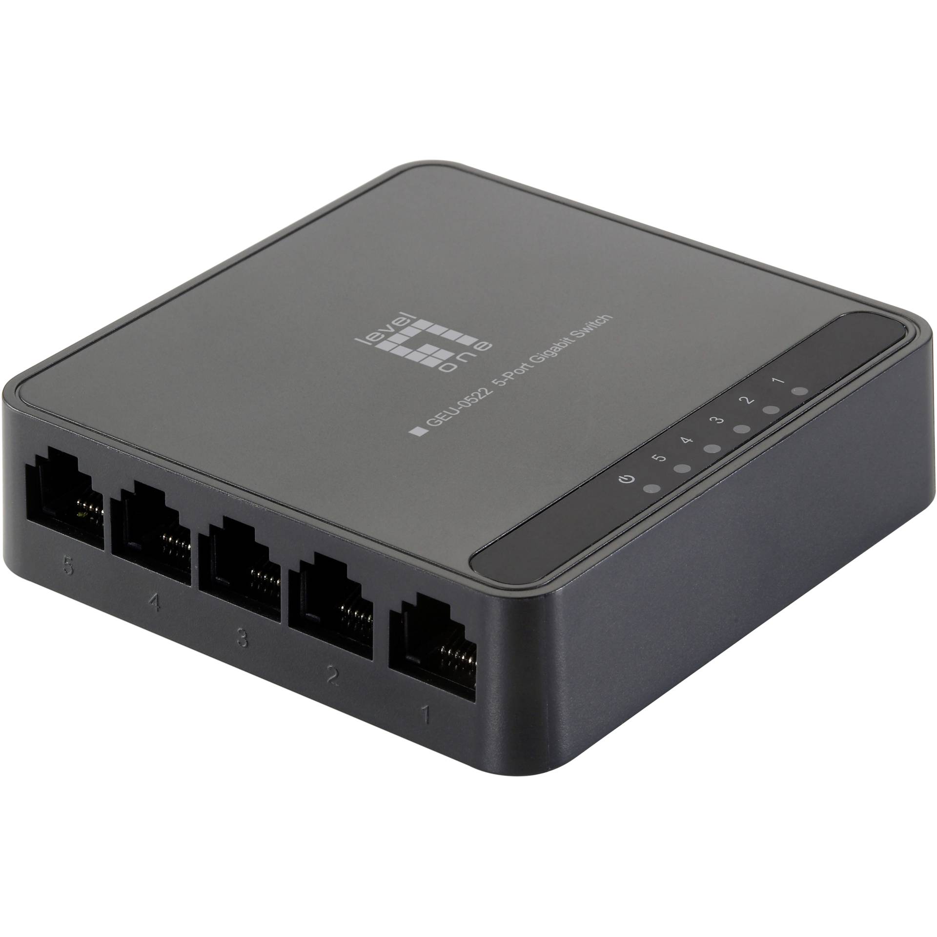 LevelOne GEU Desktop Gigabit Switch, 5x RJ-45, Backplane: 10Gb/s