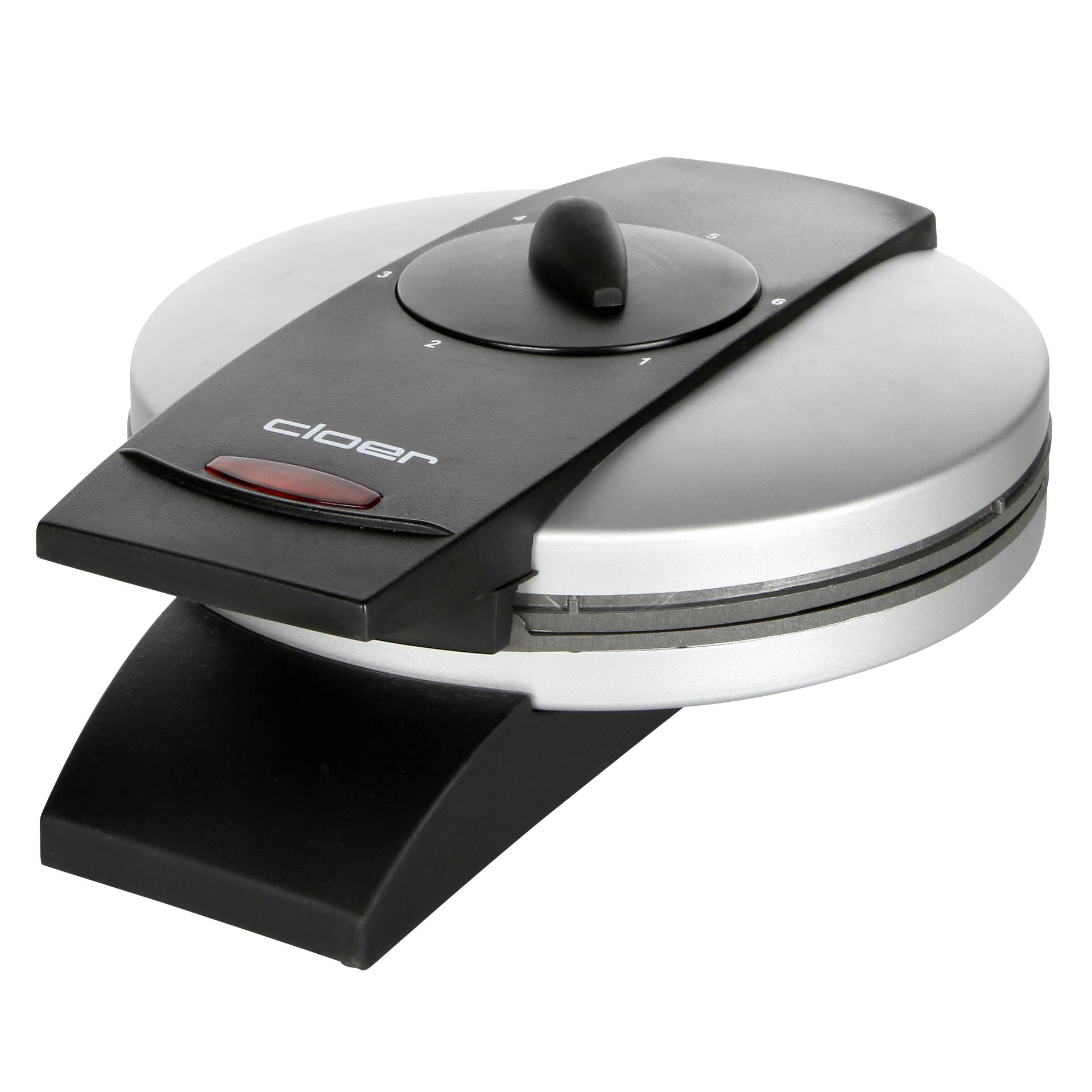 Cloer 1629 Waffeleisen 5 Waffel(n) 930 W Schwarz, Metallisch 