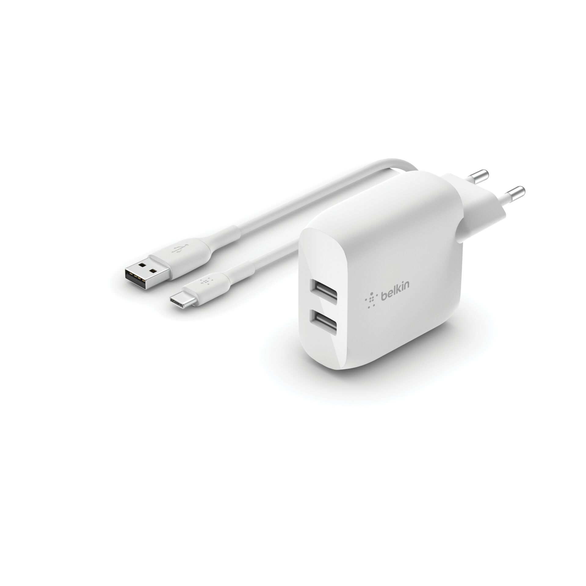 Belkin WCE001VF1MWH Ladegerät für Mobilgeräte Universal Weiß AC Drinnen