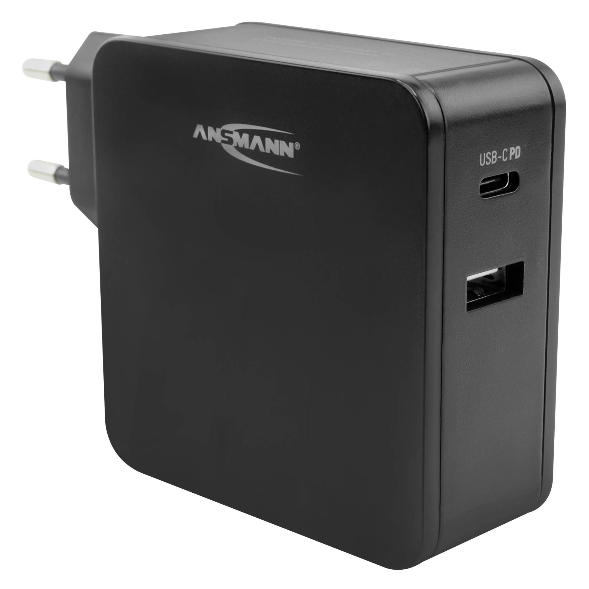 Ansmann Home Charger 247PD, 1x USB-A, 1x USB-C schwarz 