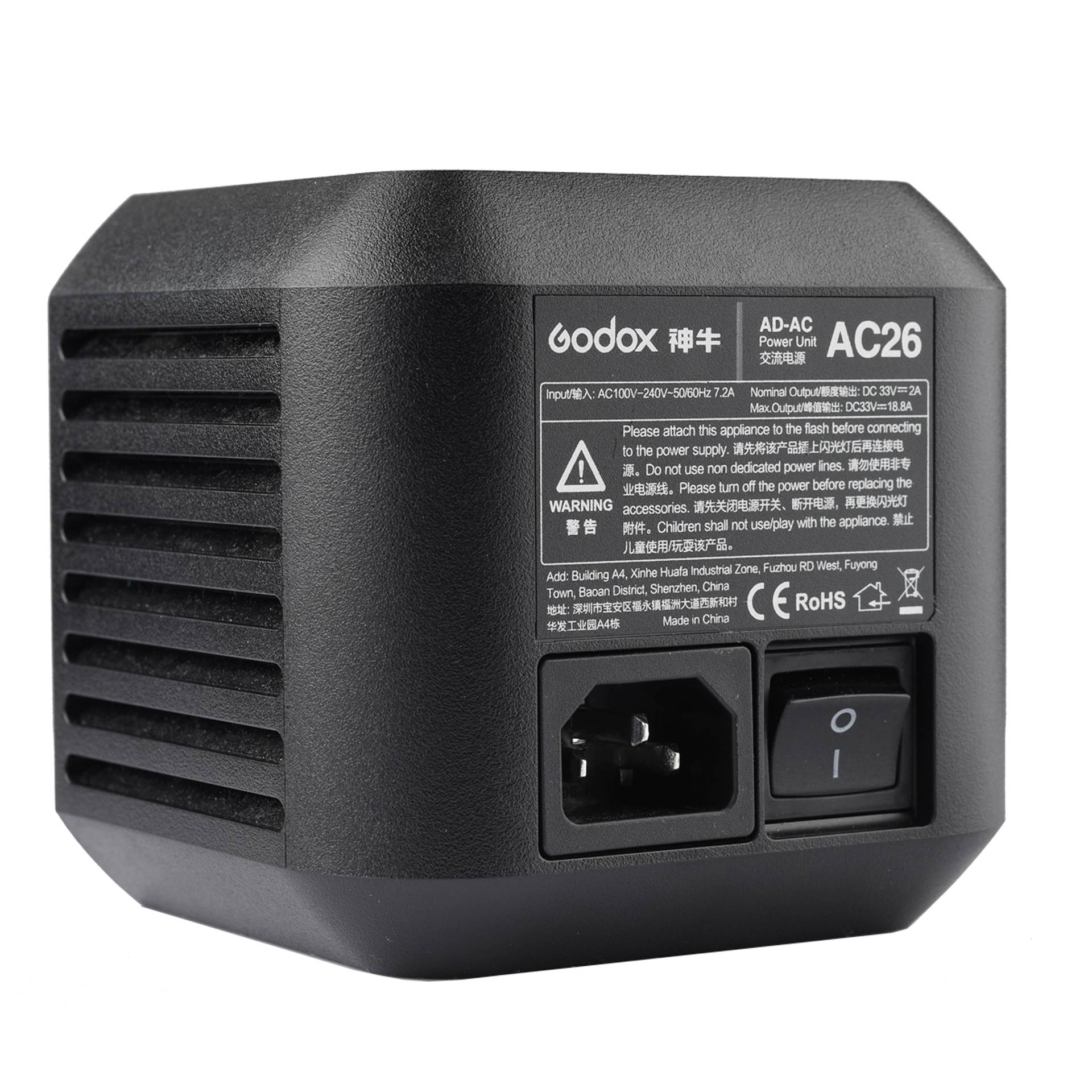 Godox AC26 AC Adapter für AD600 Pro