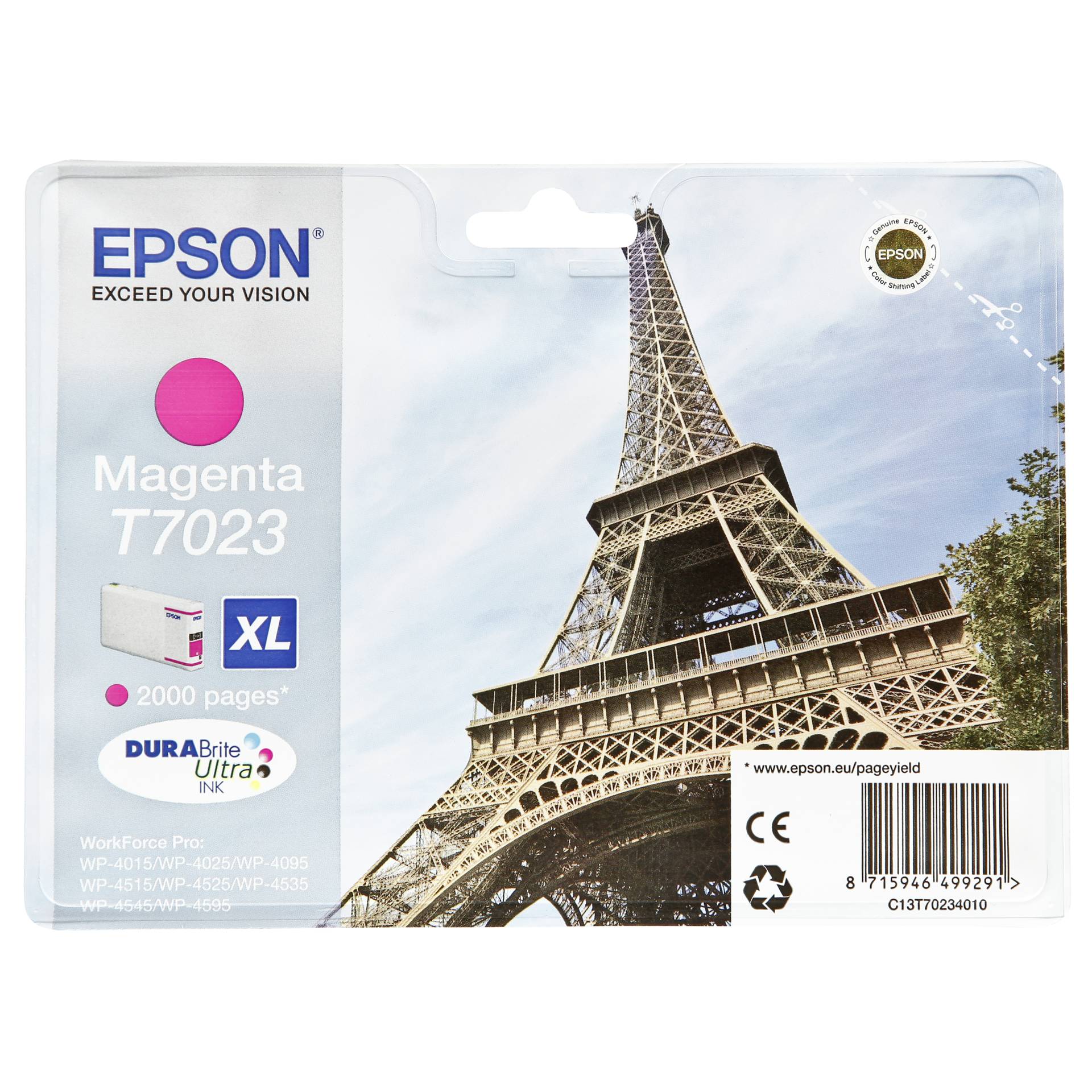 Epson Tinte T7023 magenta hohe Kapazität 