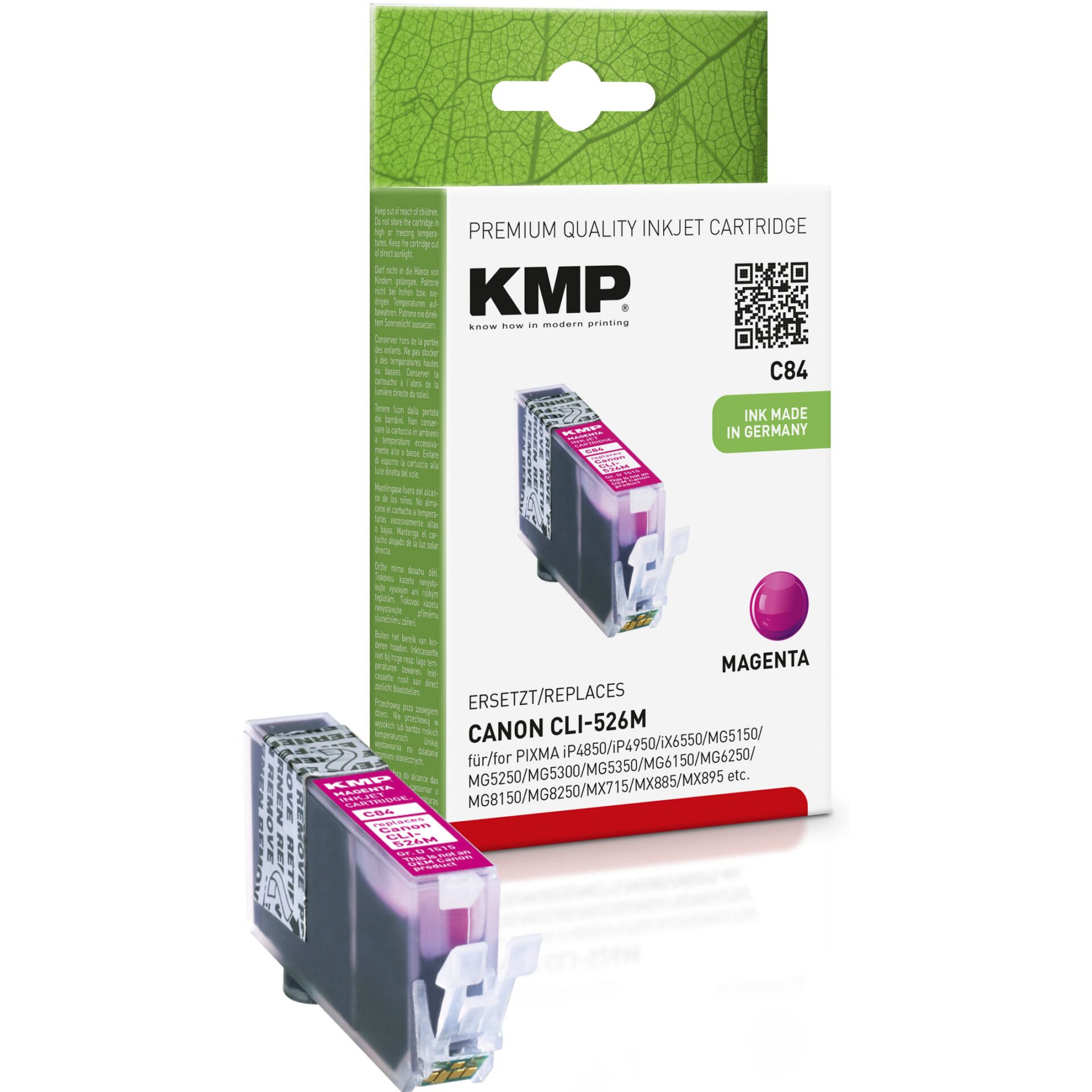 KMP C84 kompatibel zu Canon CLI526M magenta 