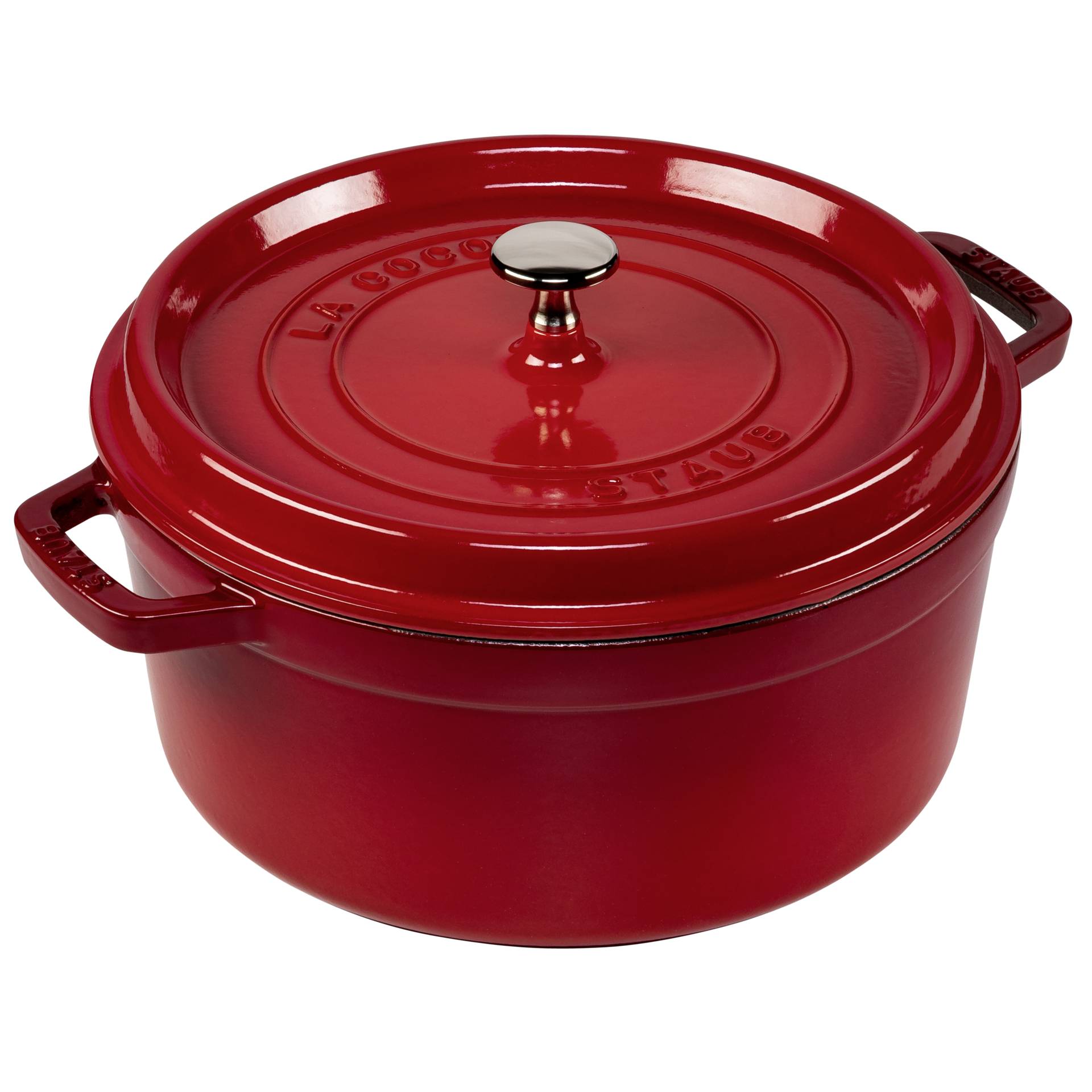 Staub La Cocotte 26cm rund, Kirsch-rot, Gusseisen