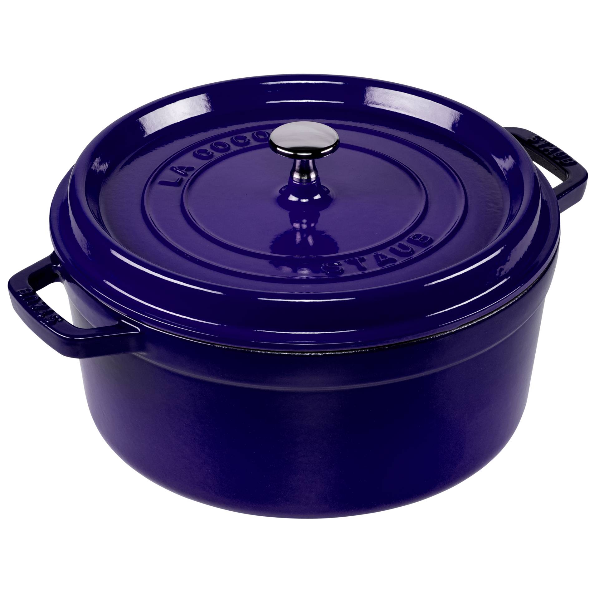 Staub La Cocotte 26cm rund dunkelblau, Gusseisen