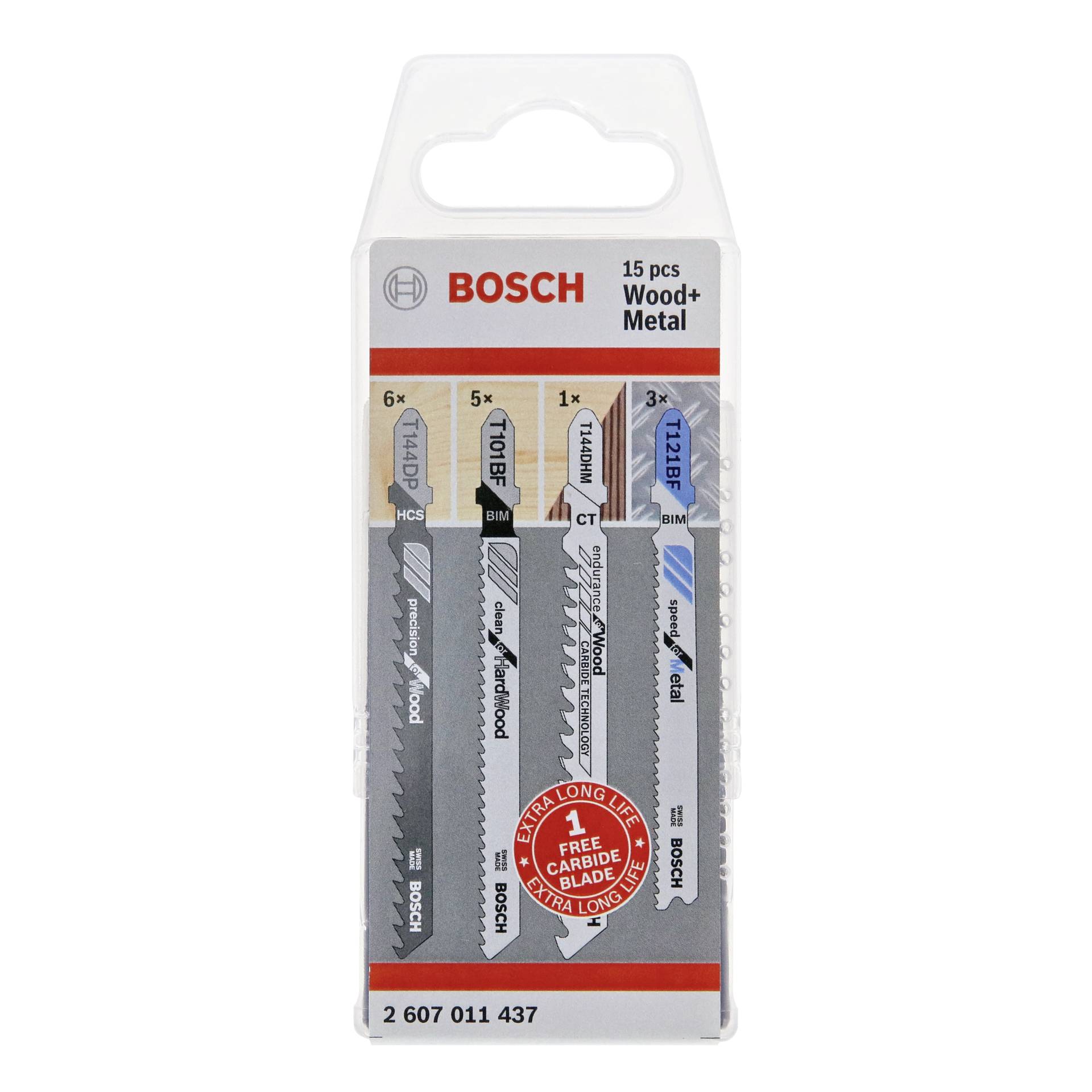 Bosch Stichsägeblatt-Set 15-tlg. Wood and Metal