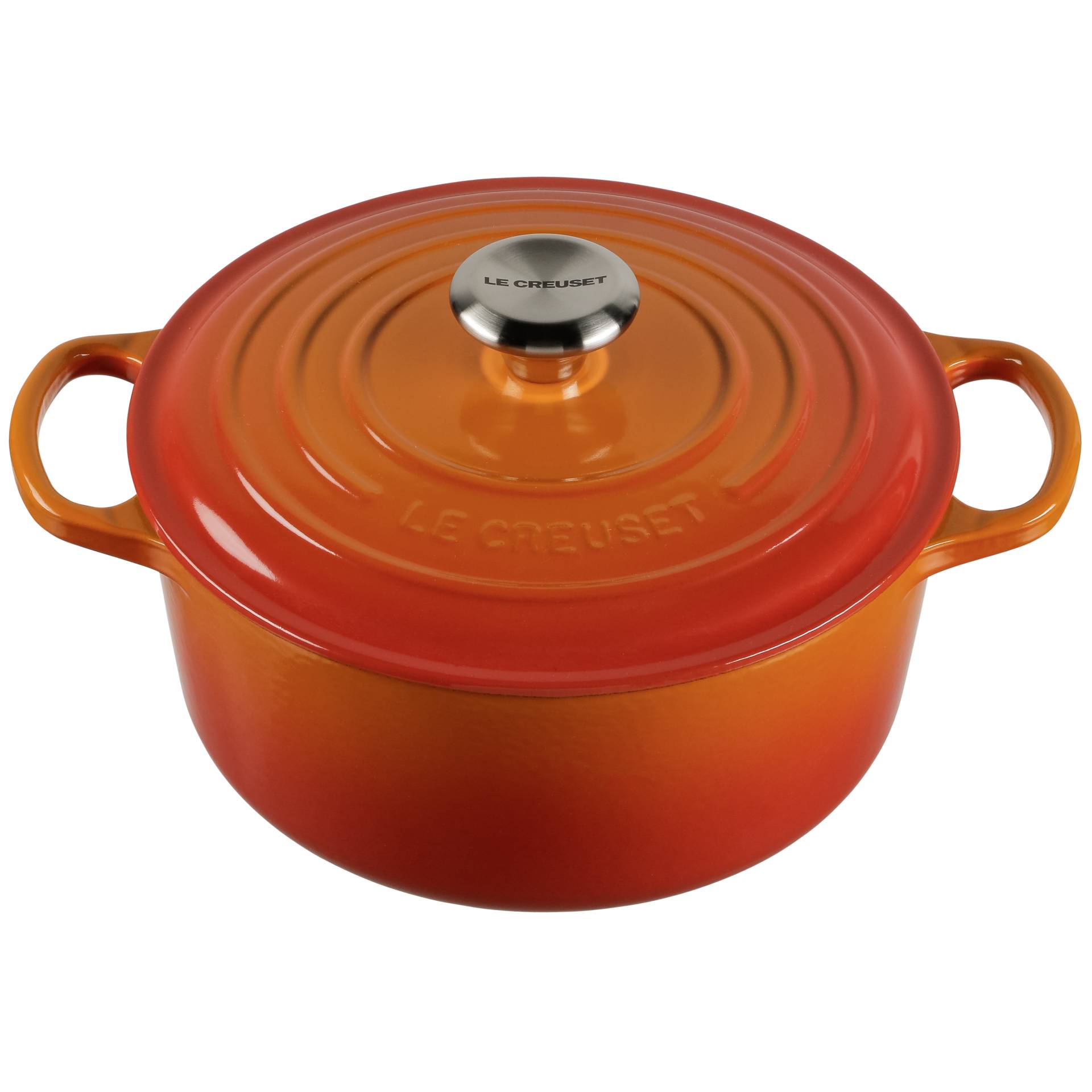 Le Creuset Signature Bräter rund 24 cm ofenrot