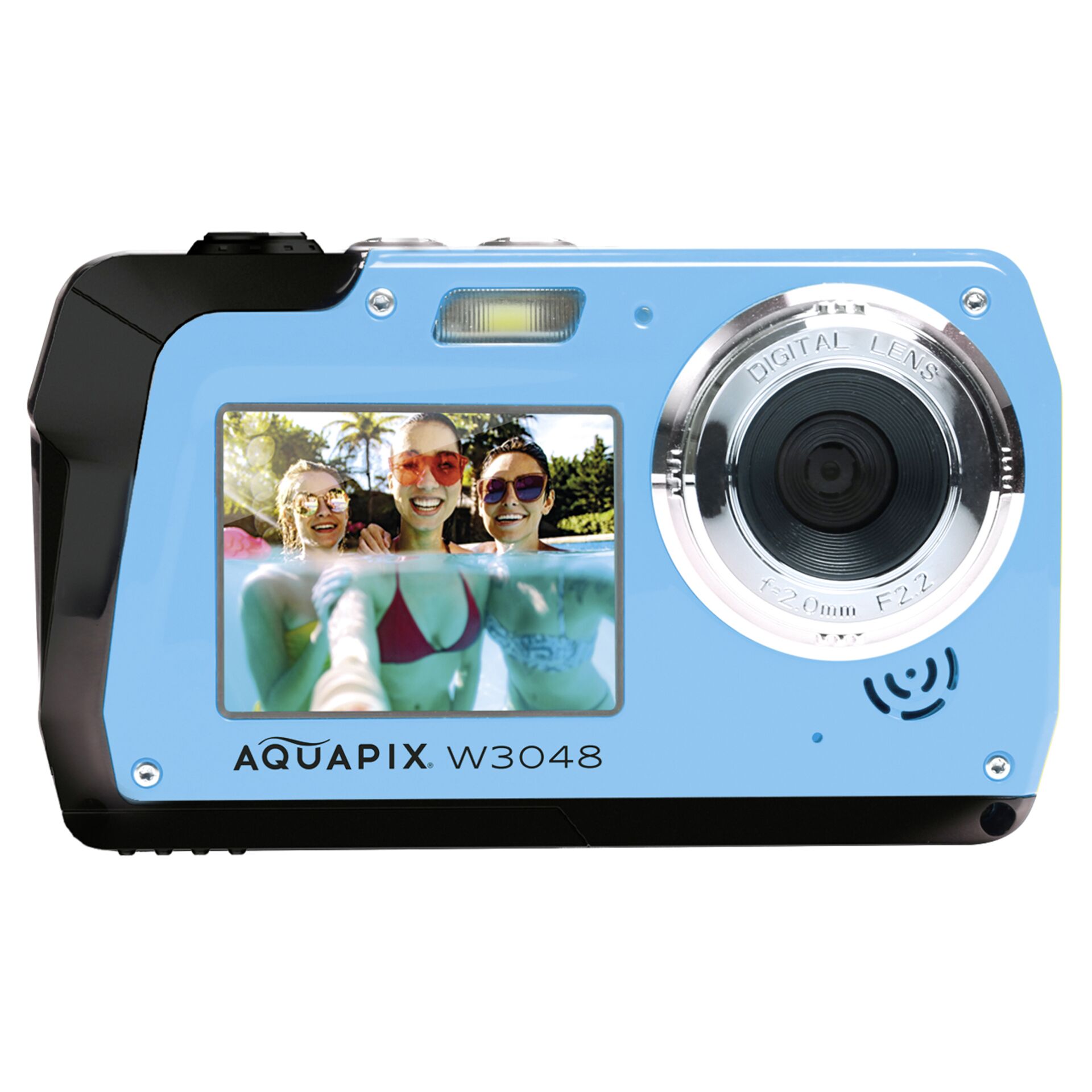 Easypix W3048 Edge iceblue, Digitalkamera 