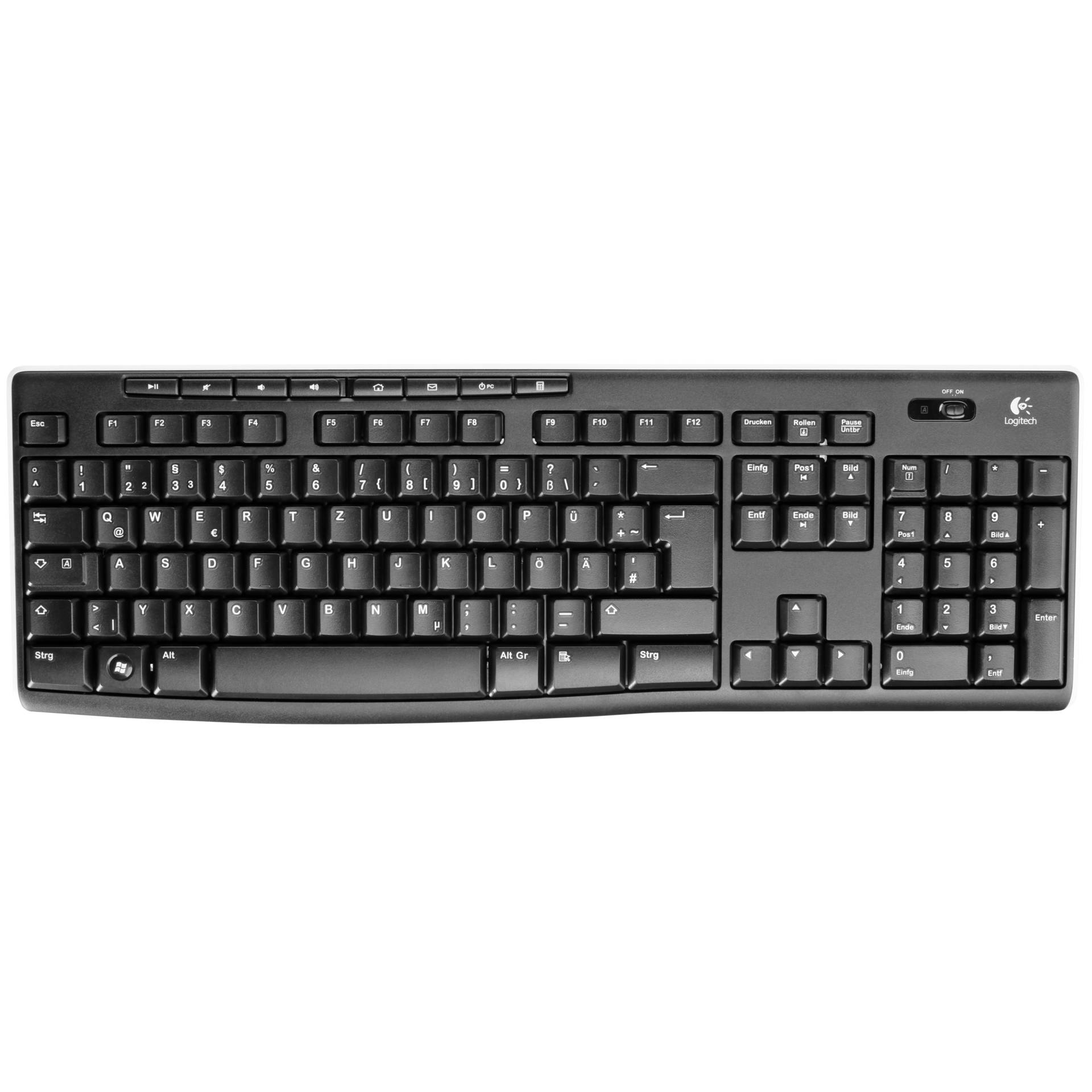 Logitech K270 Wireless Keyboard, Layout: DE, Rubber Dome, Tastatur