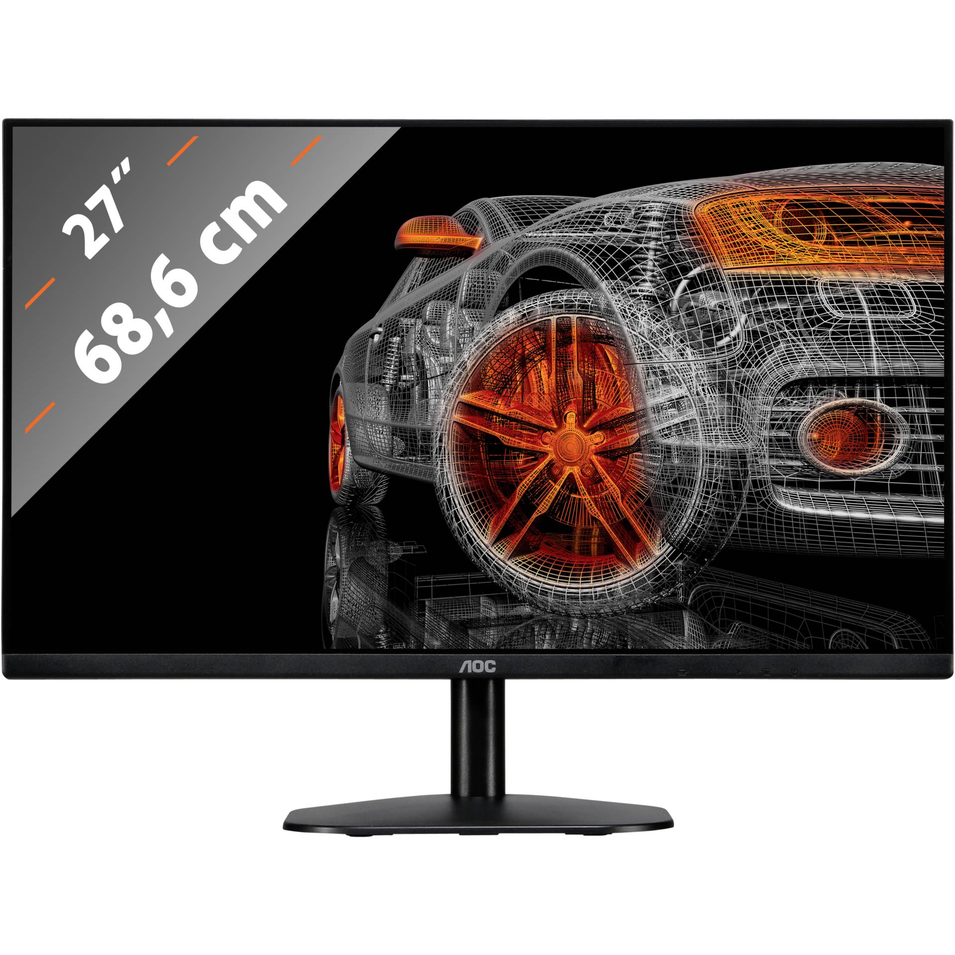 27 Zoll AOC 27B2H, 68.6cm TFT, 7ms (GtG), 1x VGA, 1x HDMI 1.4