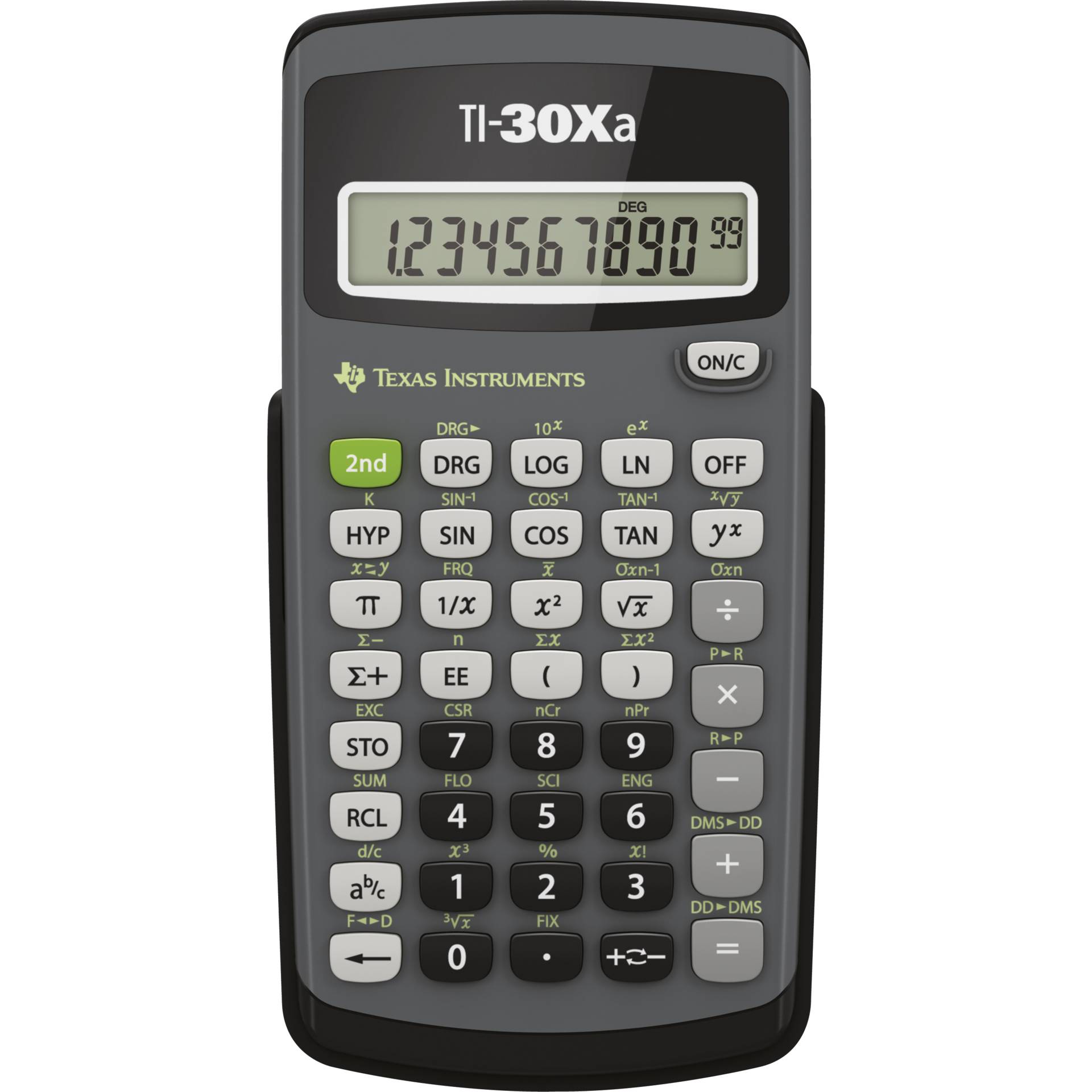 Texas Instruments TI-30XA Taschenrechner Tasche Wissenschaftlicher Taschenrechner Grau