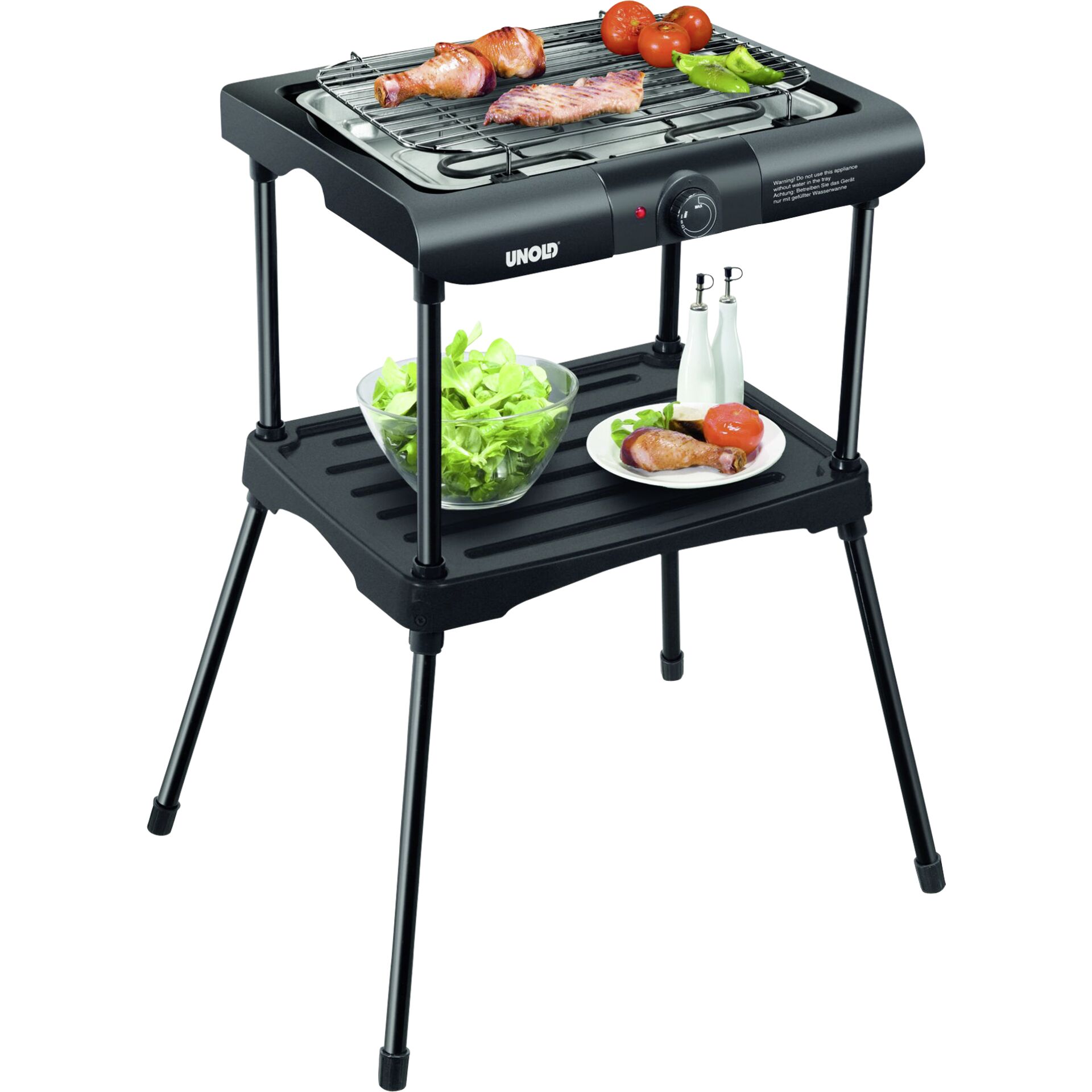 Unold 58550 Black Rack Stand/Tischgrill Elektrisch 