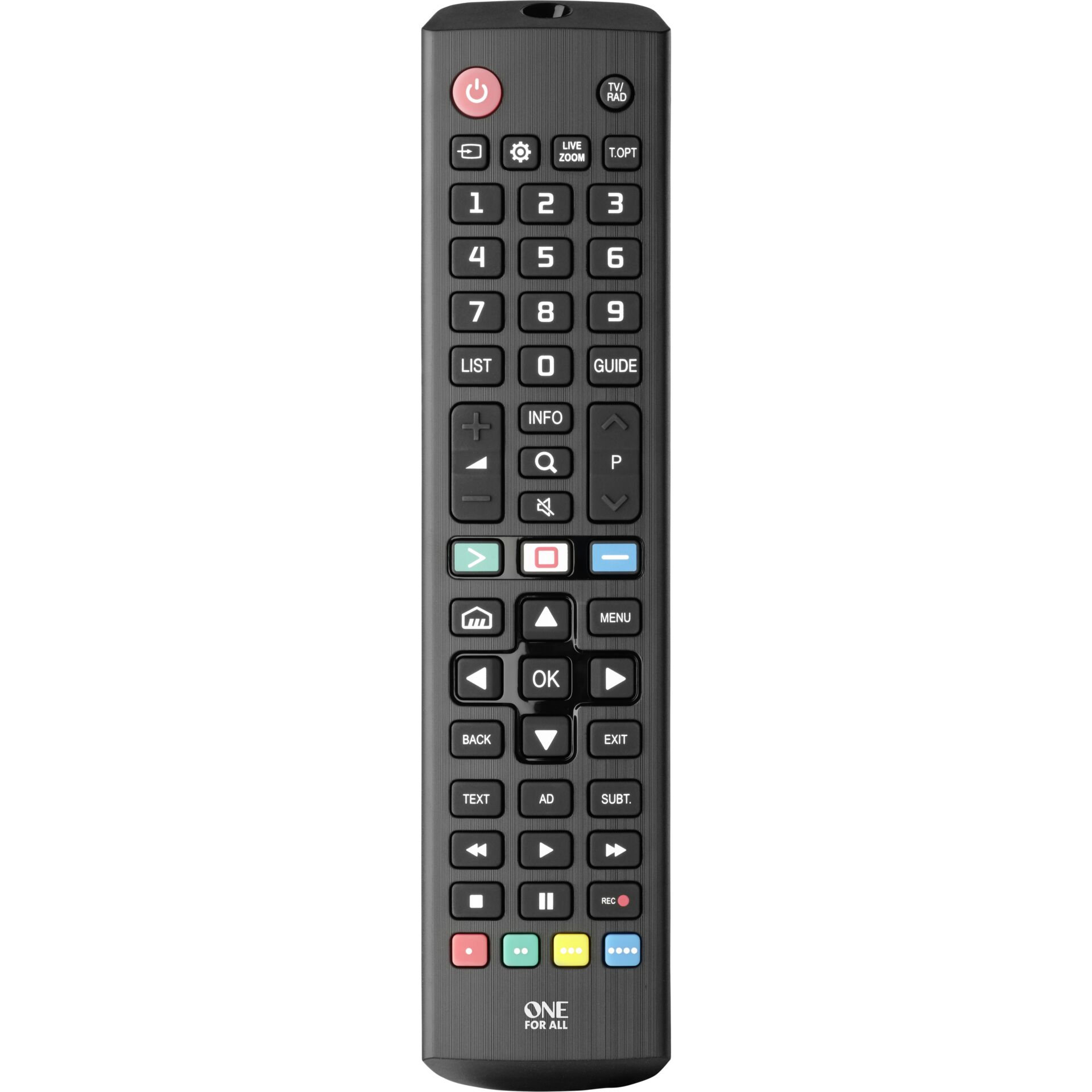 One For All TV Replacement Remotes URC4911 Fernbedienung IR Wireless Drucktasten