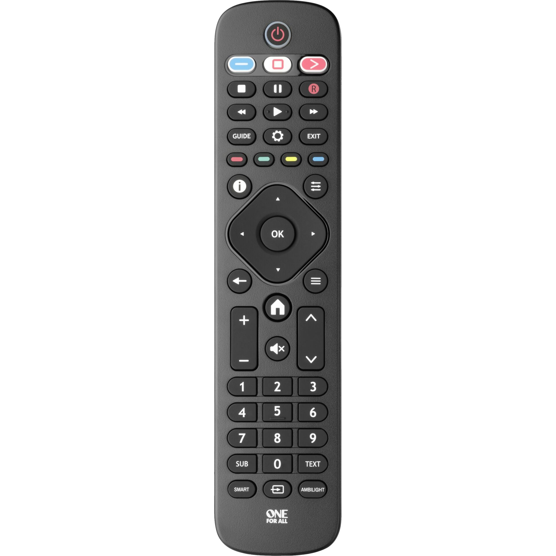 One For All TV Replacement Remotes URC4913 Fernbedienung IR Wireless Drucktasten