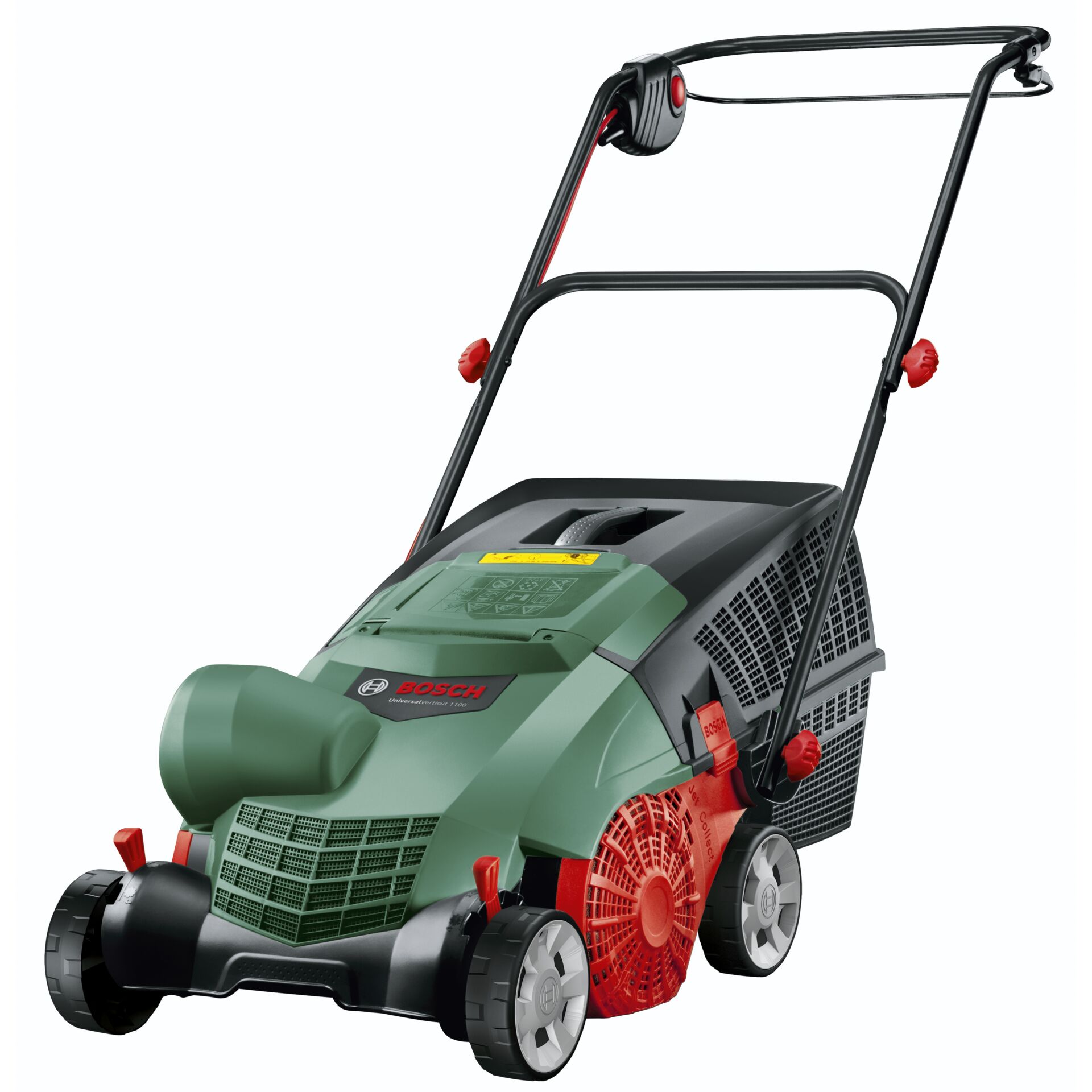 Bosch Universal Verticut 1100 Rasenmäher mit Radantrieb AC Grün