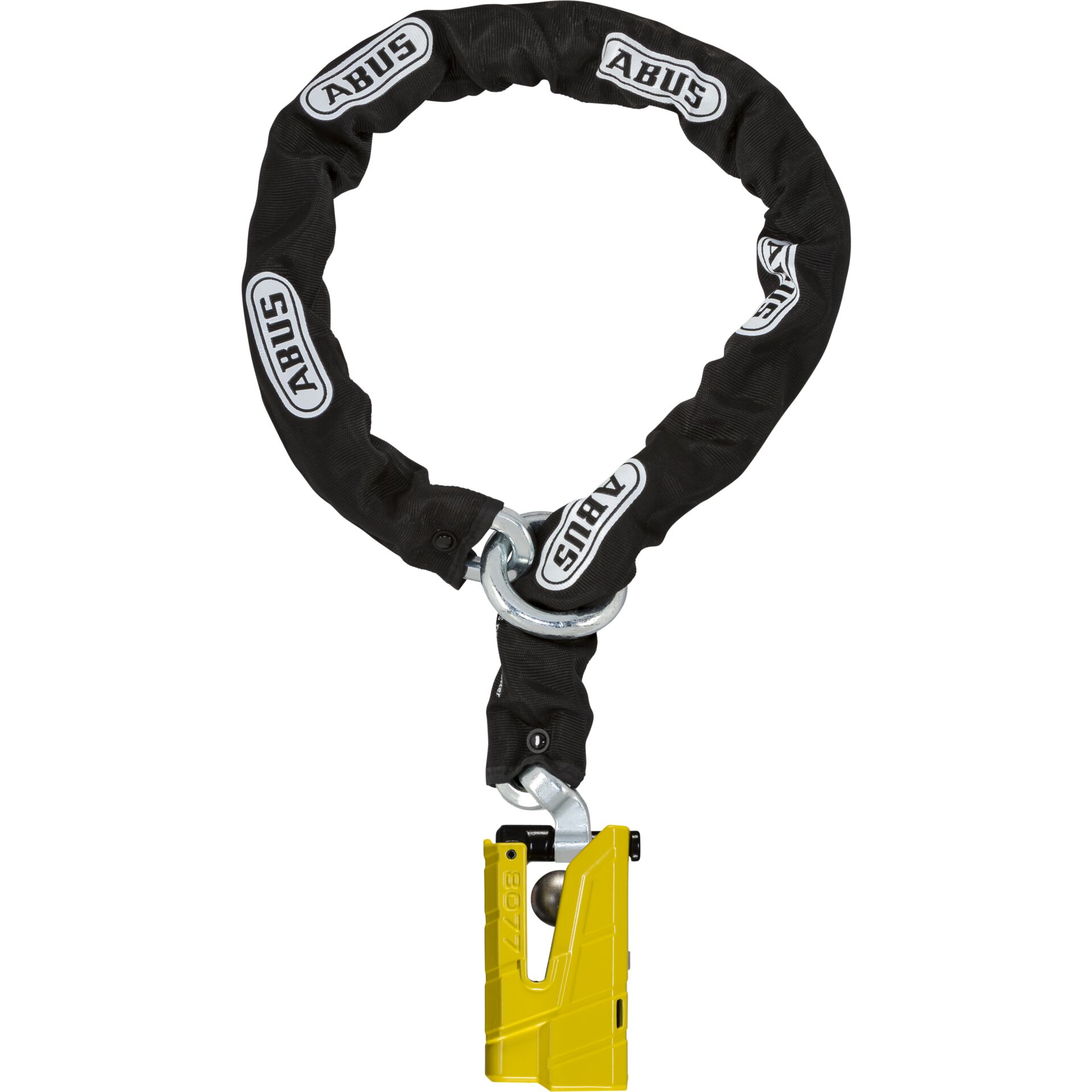 ABUS GRANIT Detecto X-Plus 8077/12KS120 black loop yellow