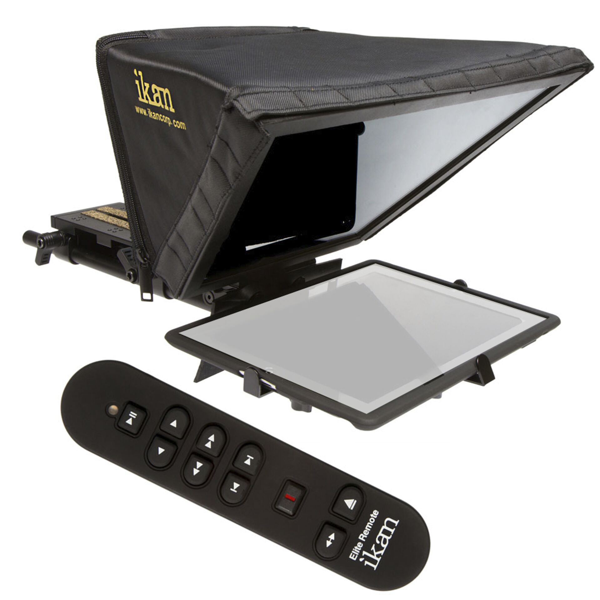 Ikan PT-ELITE-U-RC Tablet Teleprompter Kit mit Fernbed.