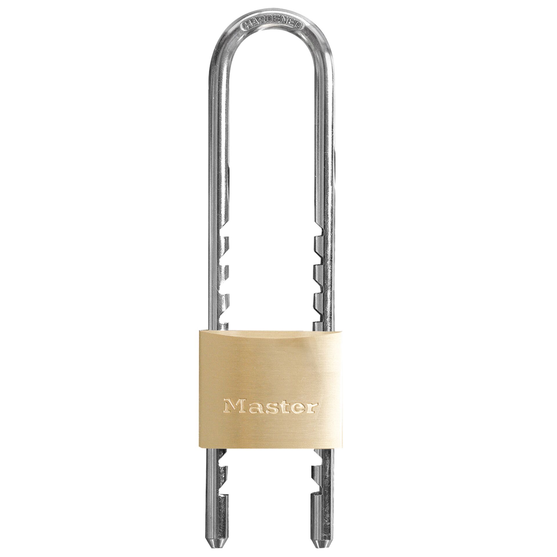 MASTER LOCK 50 mm breites Vorhngeschloss mit Gehuse aus Massivmessing mit verstellbarem Bgel von 70 bis 155 mm