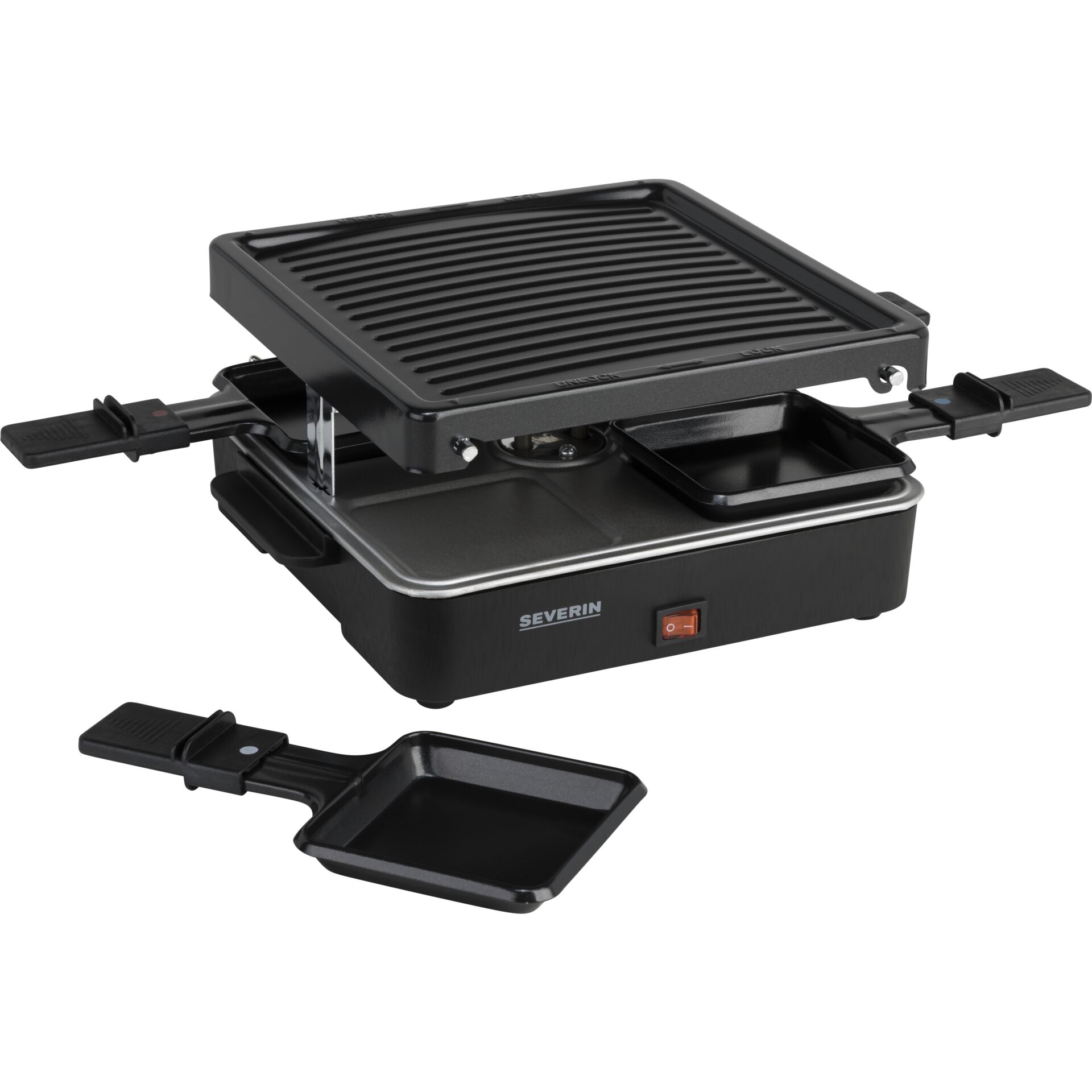 Severin RG 2370 Raclette Grill 4 Person(en) 600 W Schwarz