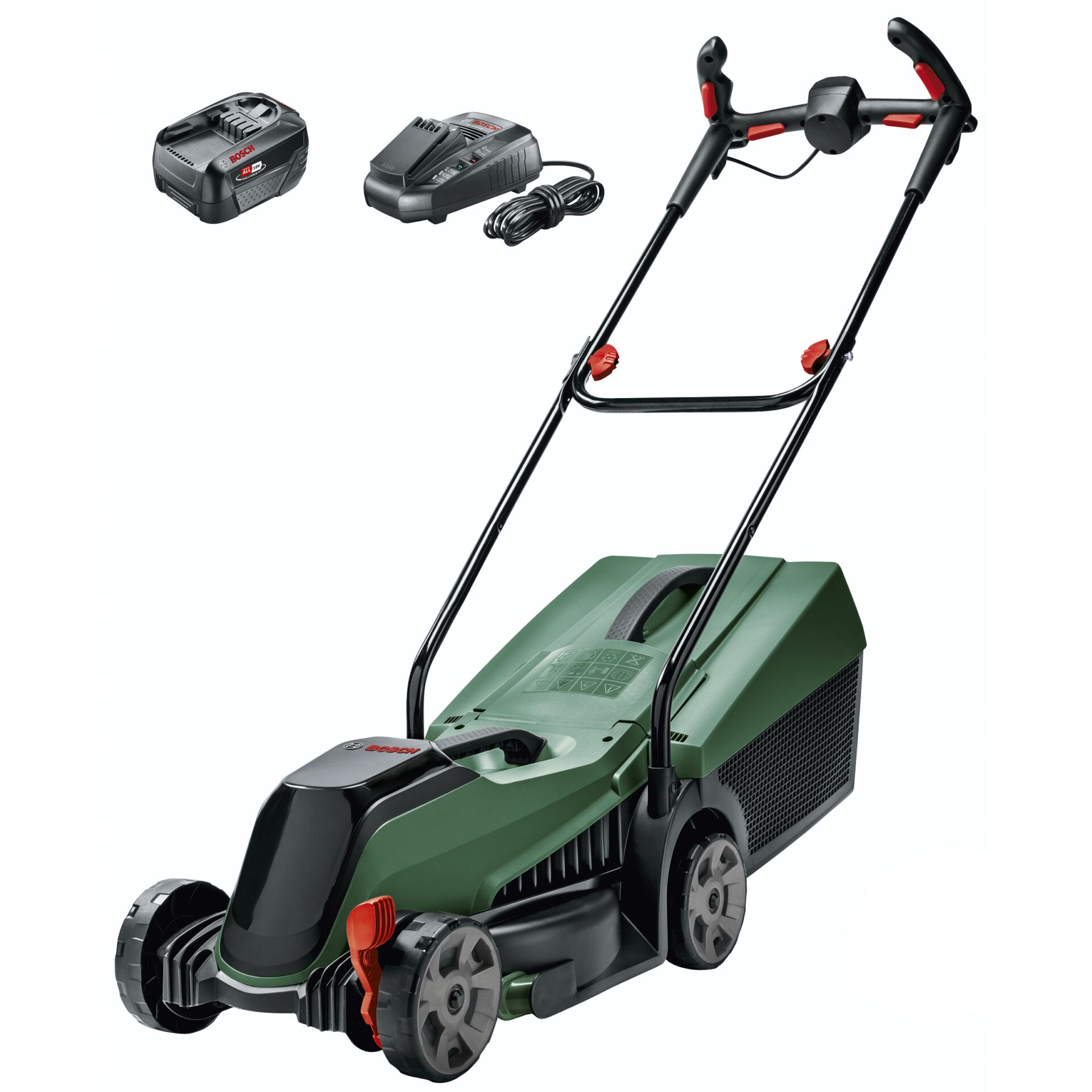 Bosch CityMower Schieberasenmäher Akku Schwarz, Grün