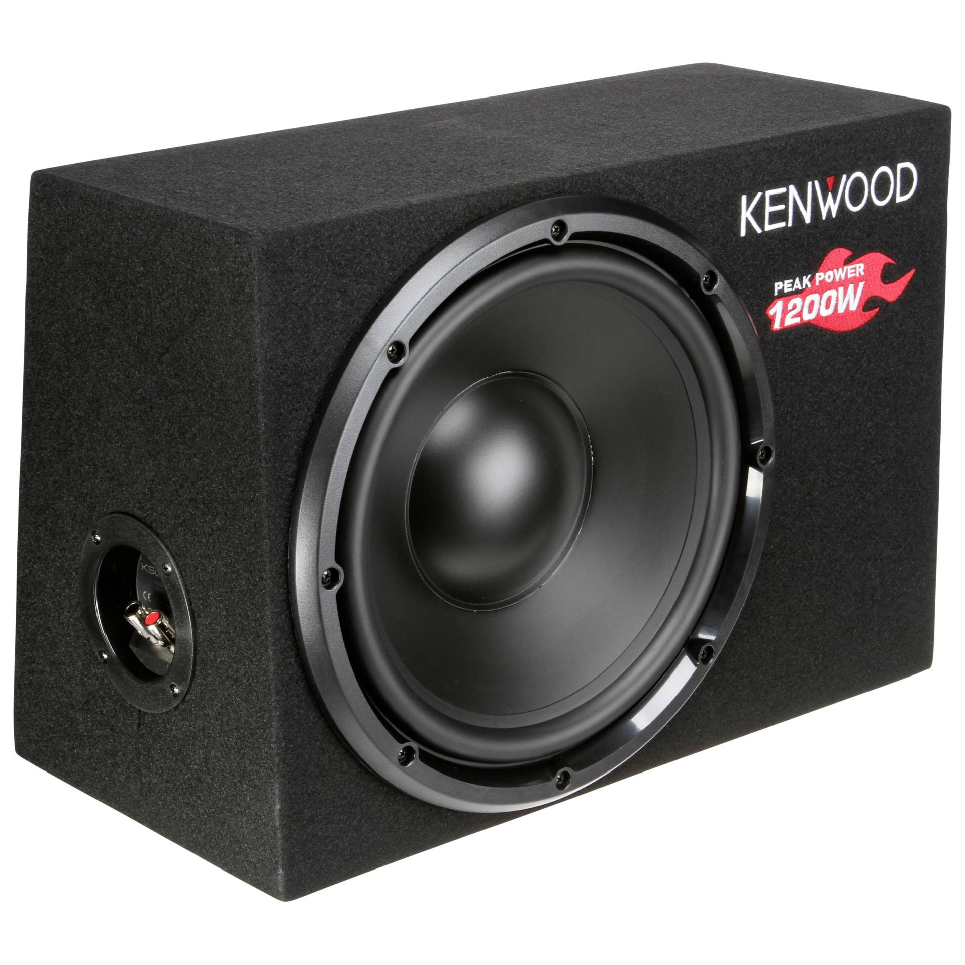 30cm Kenwood KSC-W1200B 300W RMS Subwoofer-Lautsprecher 