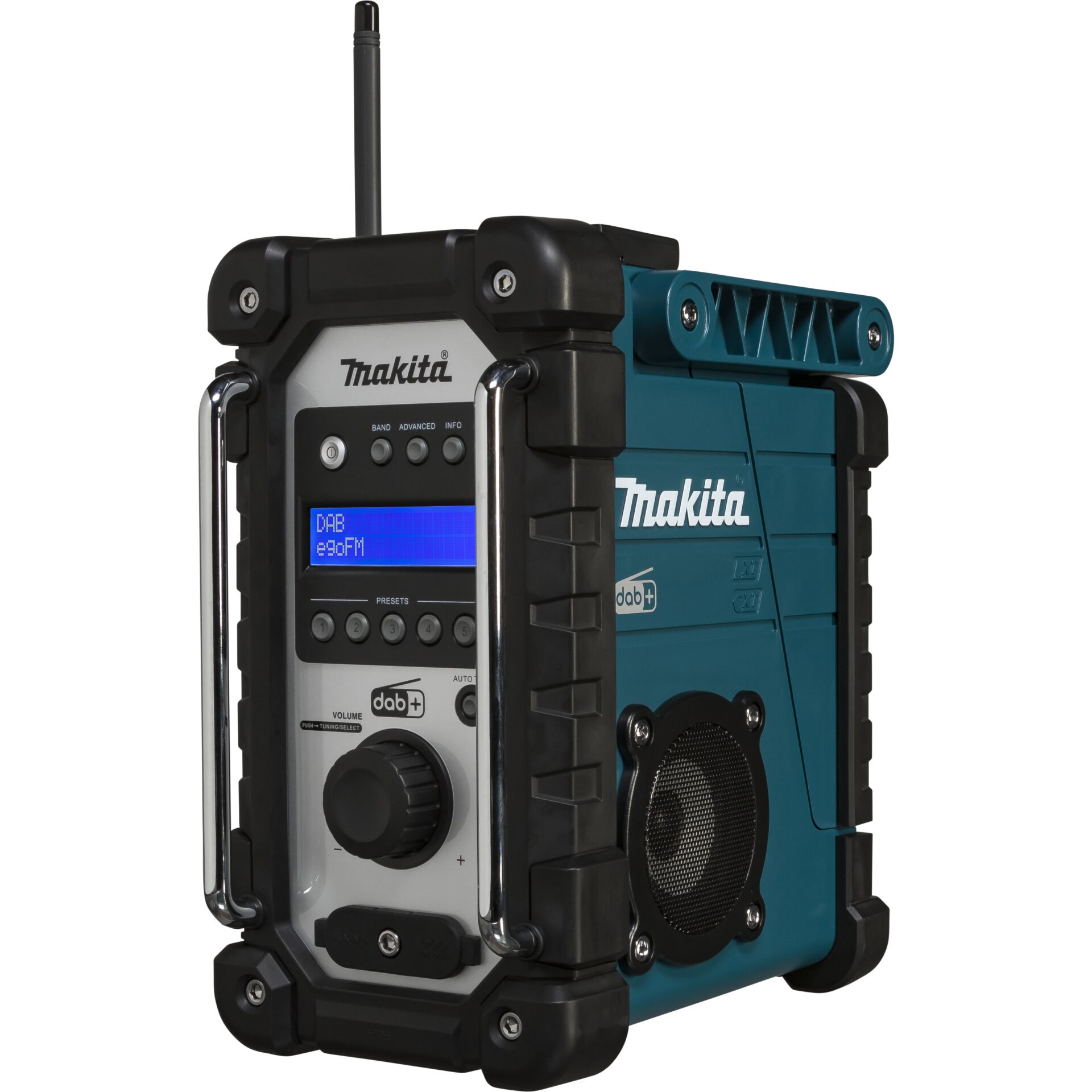 Makita DMR110 Baustellenradio solo, UKW, DAB, DAB+ ohne Ladegerät und Akku, inkl. Netzteil