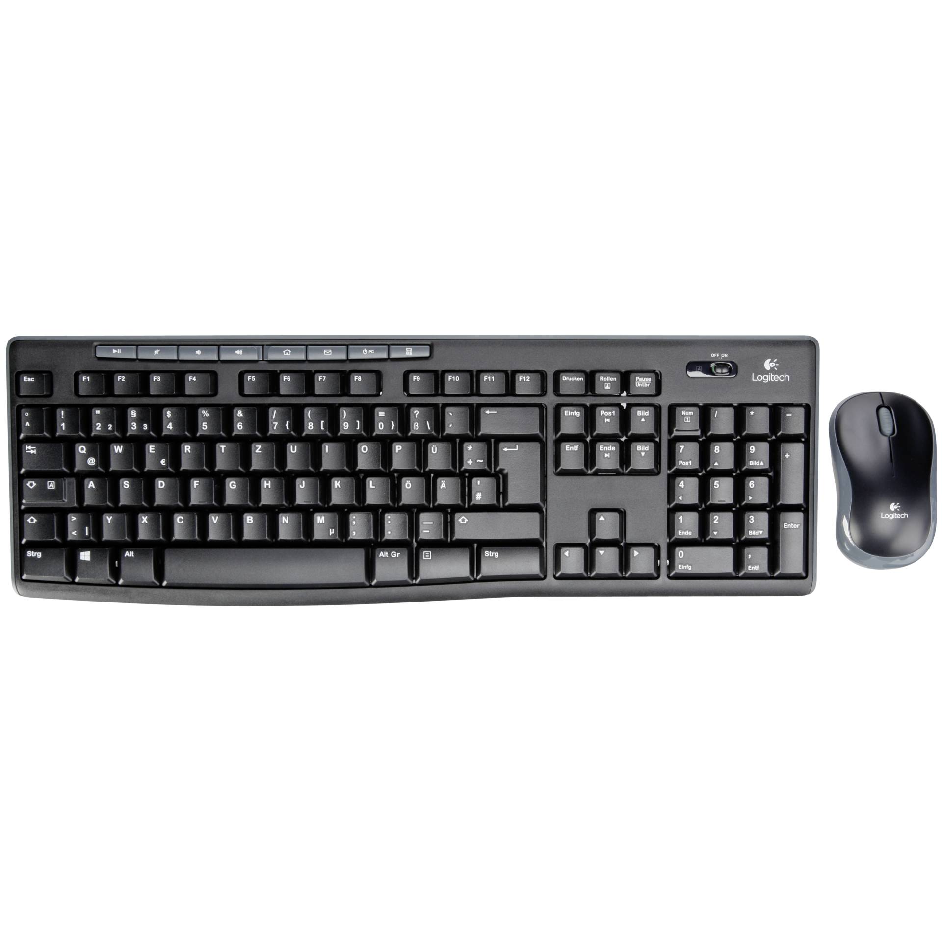 Logitech MK270 Wireless Desktop Combo, USB, DE Tastatur-Maus-Kombination